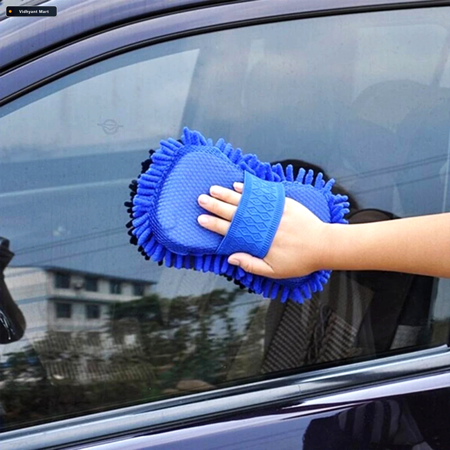 Vidhyant Mart Microfiber Duster Mitt Multi Surface Cleaning Velv 1