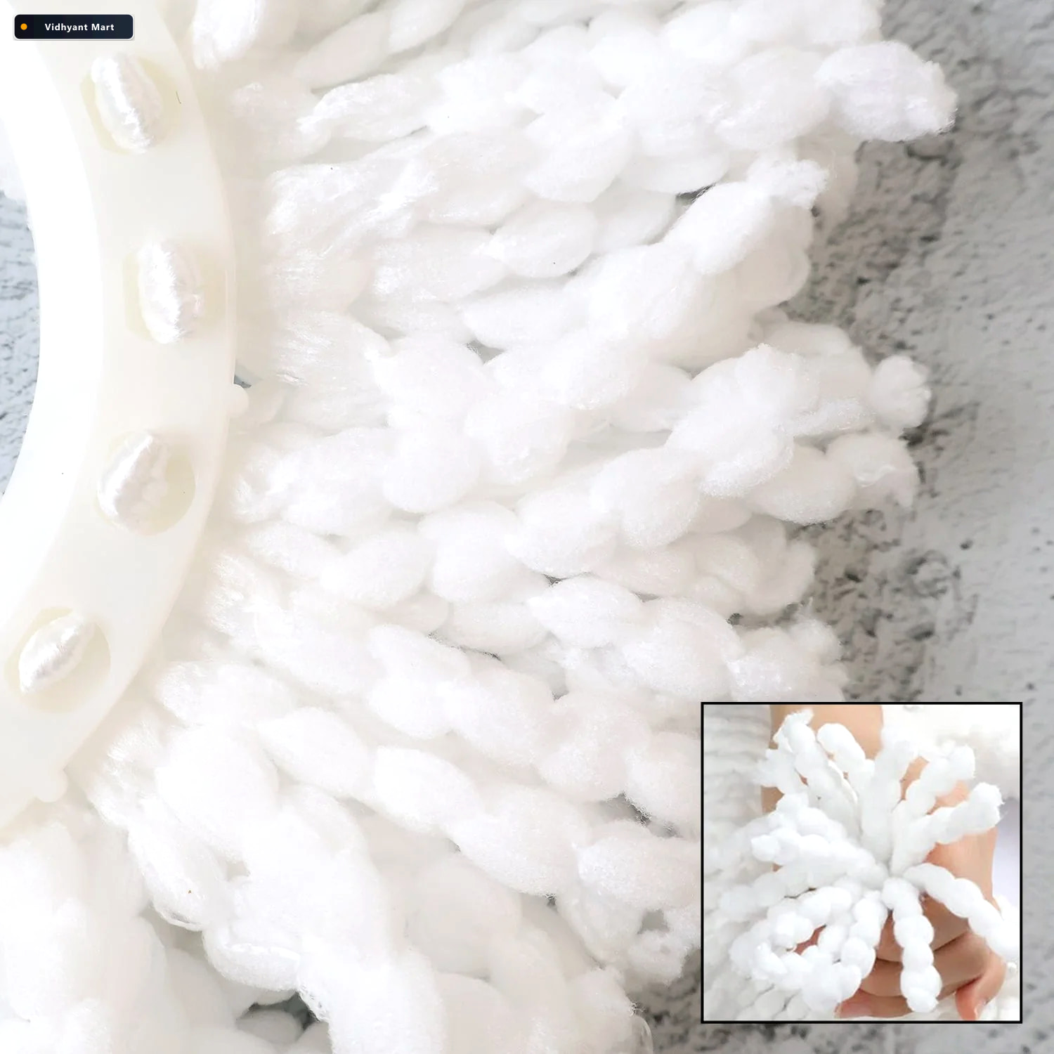 Vidhyant Mart Microfiber Spin Mop Refill Head Durable 360 Rotati 2