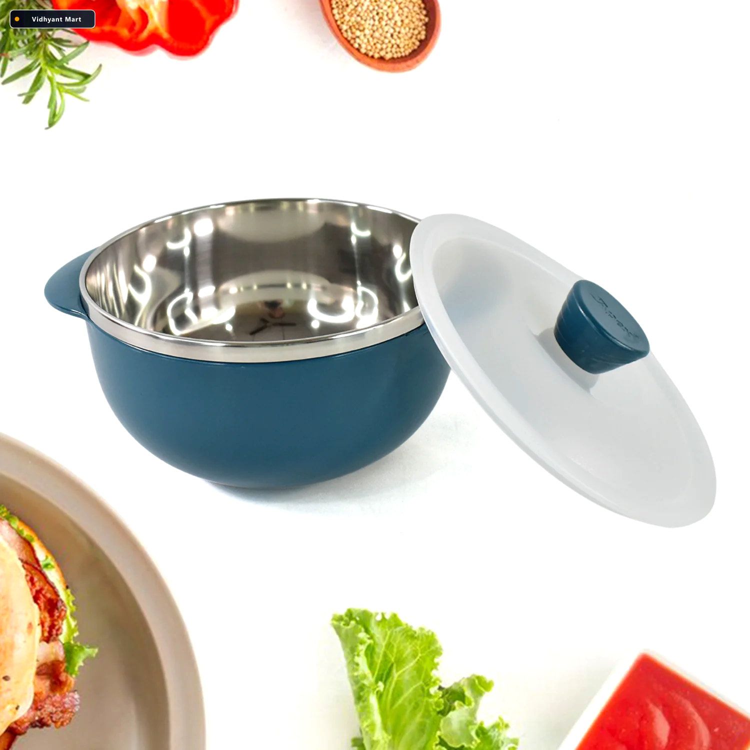 Vidhyant Mart Microwave Safe Serving Bowl Set Durable 3 Piece Ne 4