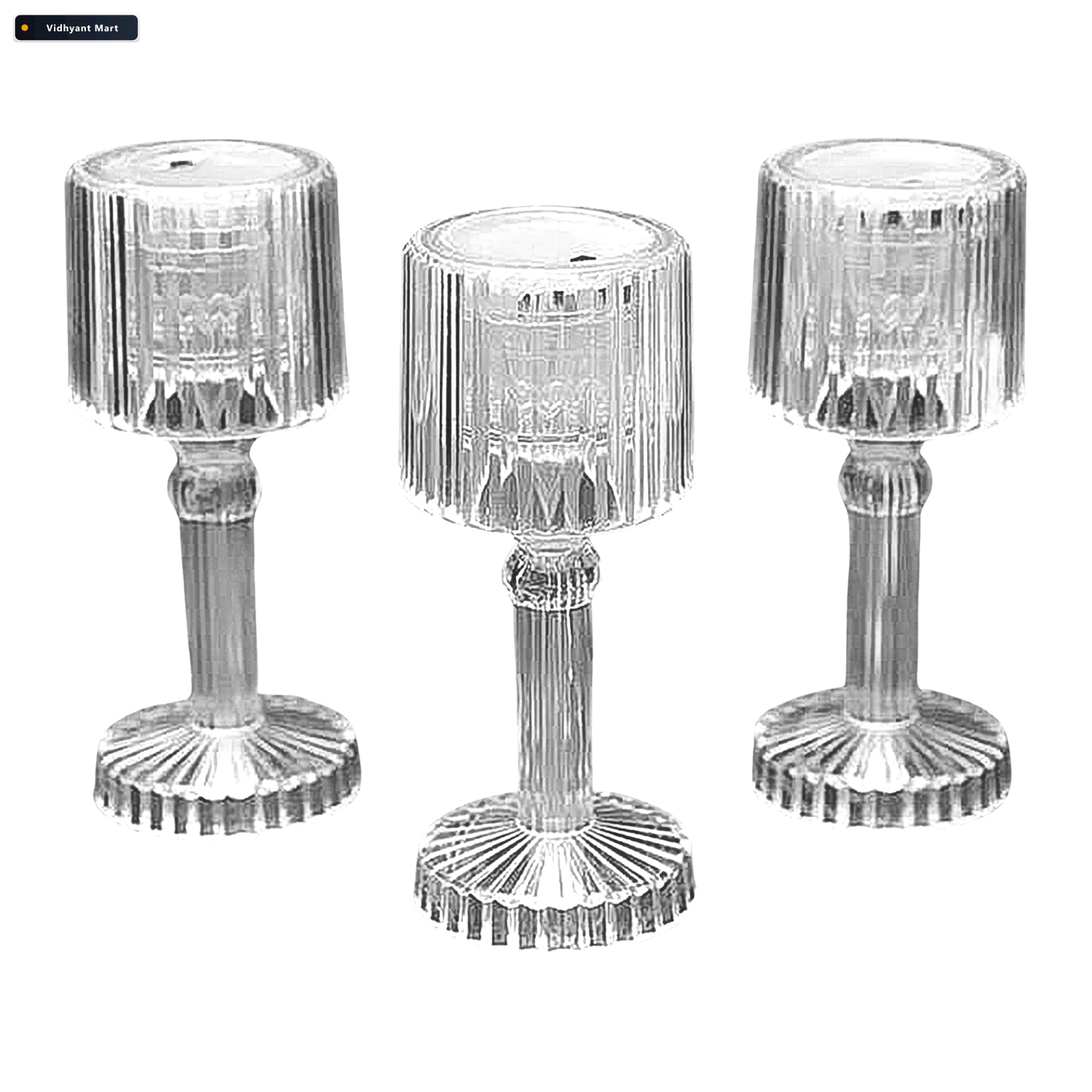 Vidhyant Mart Mini Acrylic Led Desk Lamp Crystal Design Portable 4