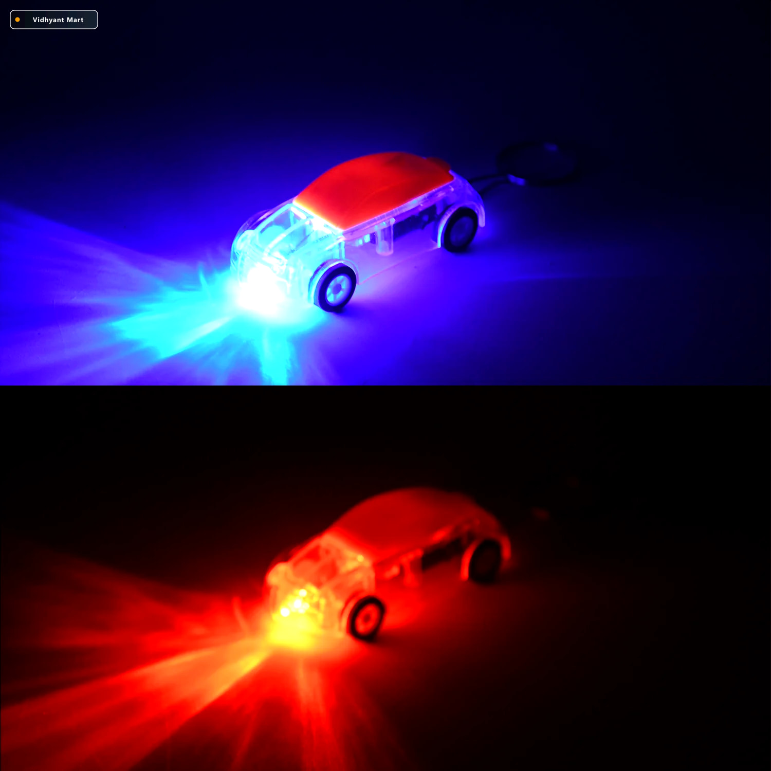 Vidhyant Mart Mini Car Led Keychain Light Bright Flashing Headli 4