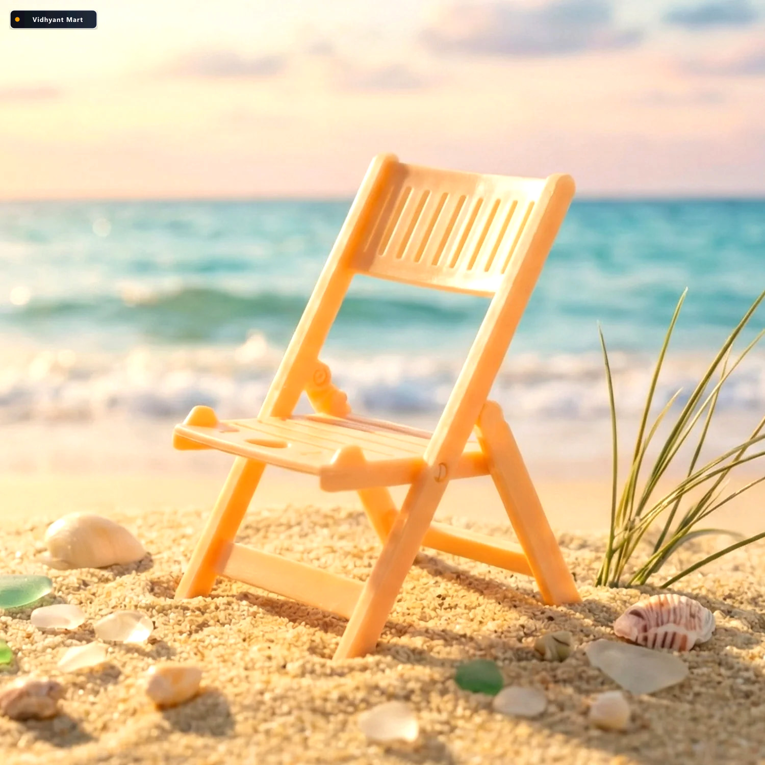 Vidhyant Mart Mini Chair Mobile Stand Holder Foldable Portable P 4