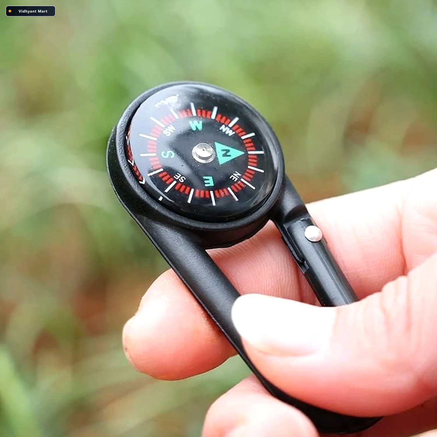 Vidhyant Mart Mini Compass With Clip Portable Outdoor Gear Treko 1