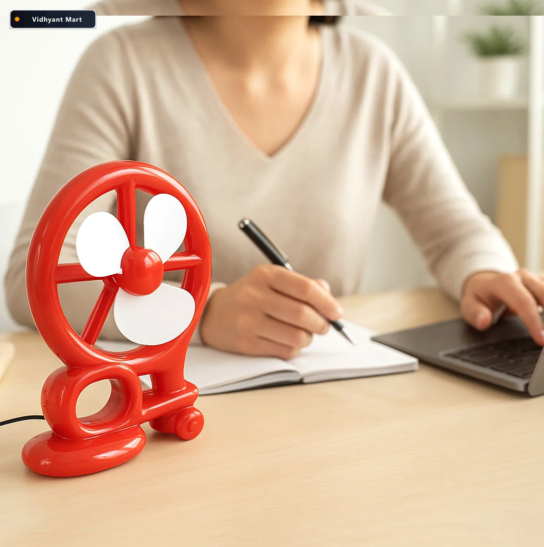 Vidhyant Mart Mini Cooling Usb Fan Portable Desk Fan For Home Of 2