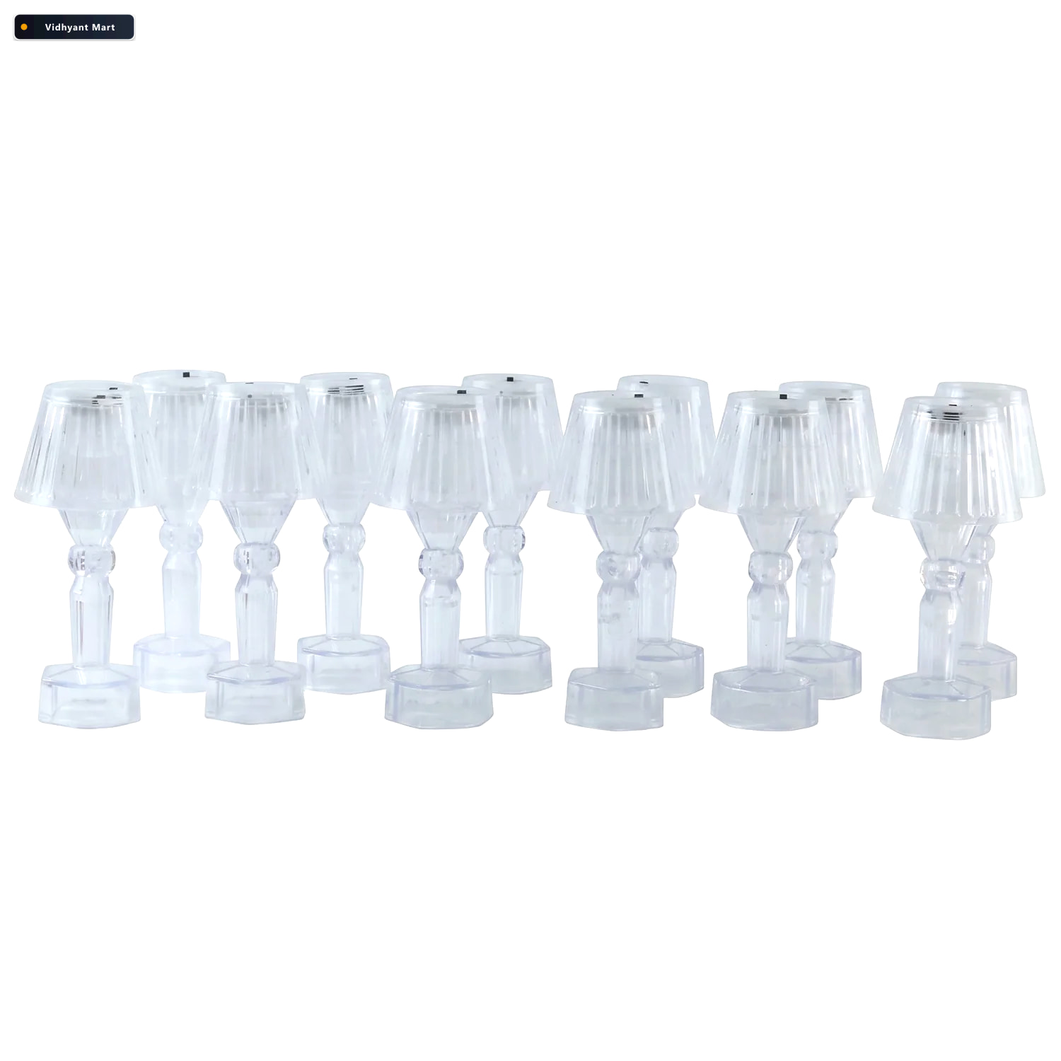Vidhyant Mart Mini Crystal Style Led Table Lamp Set Warm Glow De 4