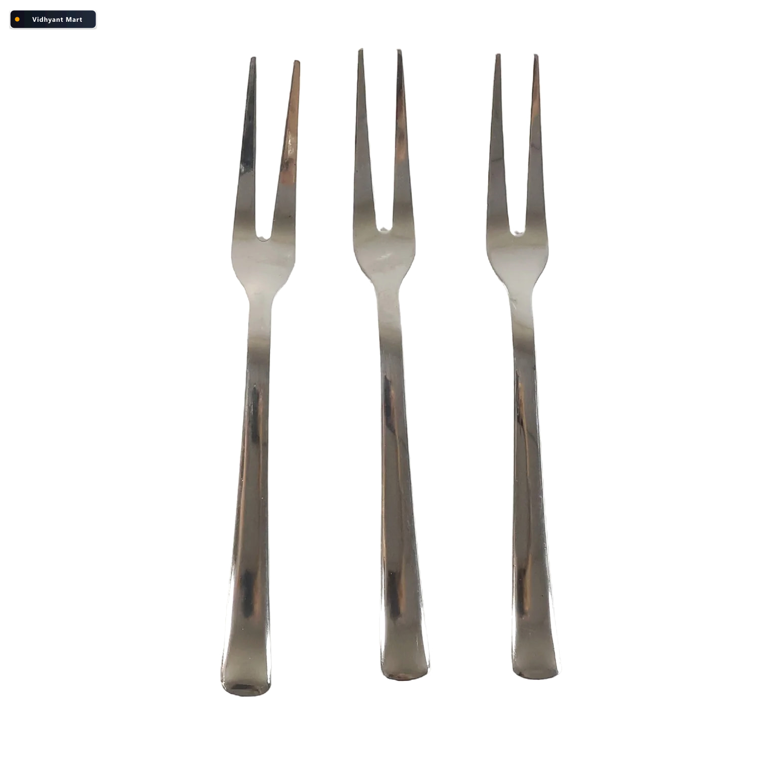 Vidhyant Mart Mini Dessert Fruit Fork Set Rust Resistant Reusabl 4