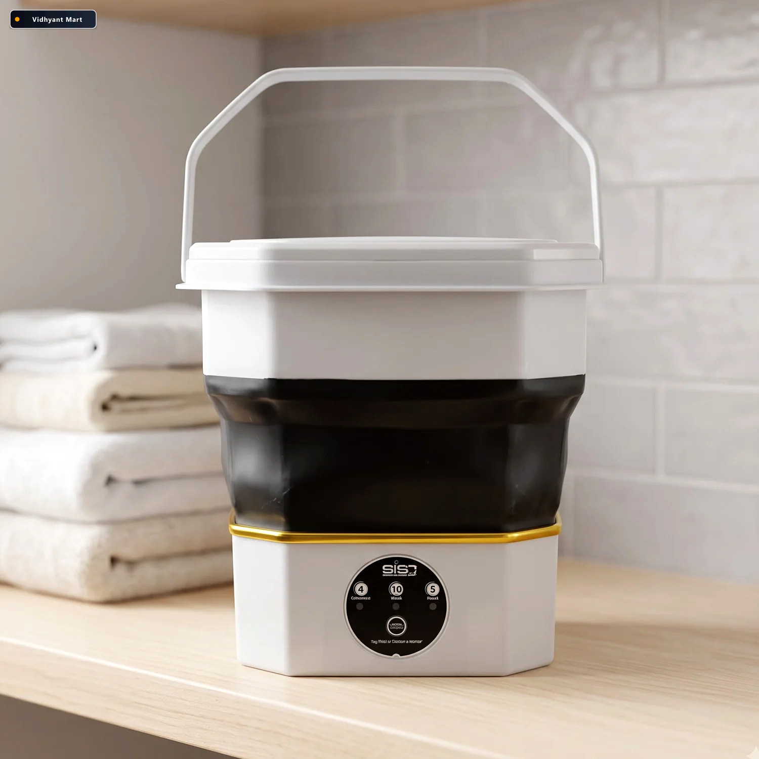 Vidhyant Mart Mini Electric Folding Washing Machine For Small Cl 3