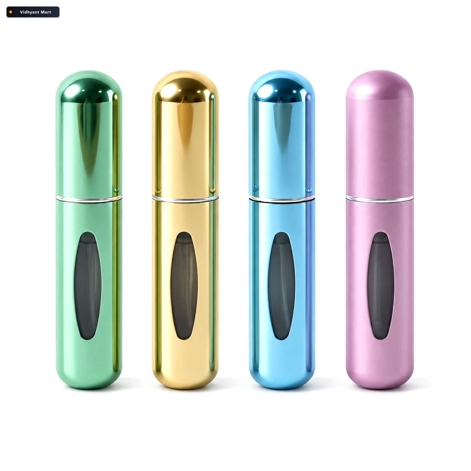 Vidhyant Mart Mini Empty Refillable Perfume Spray Bottles With R 4