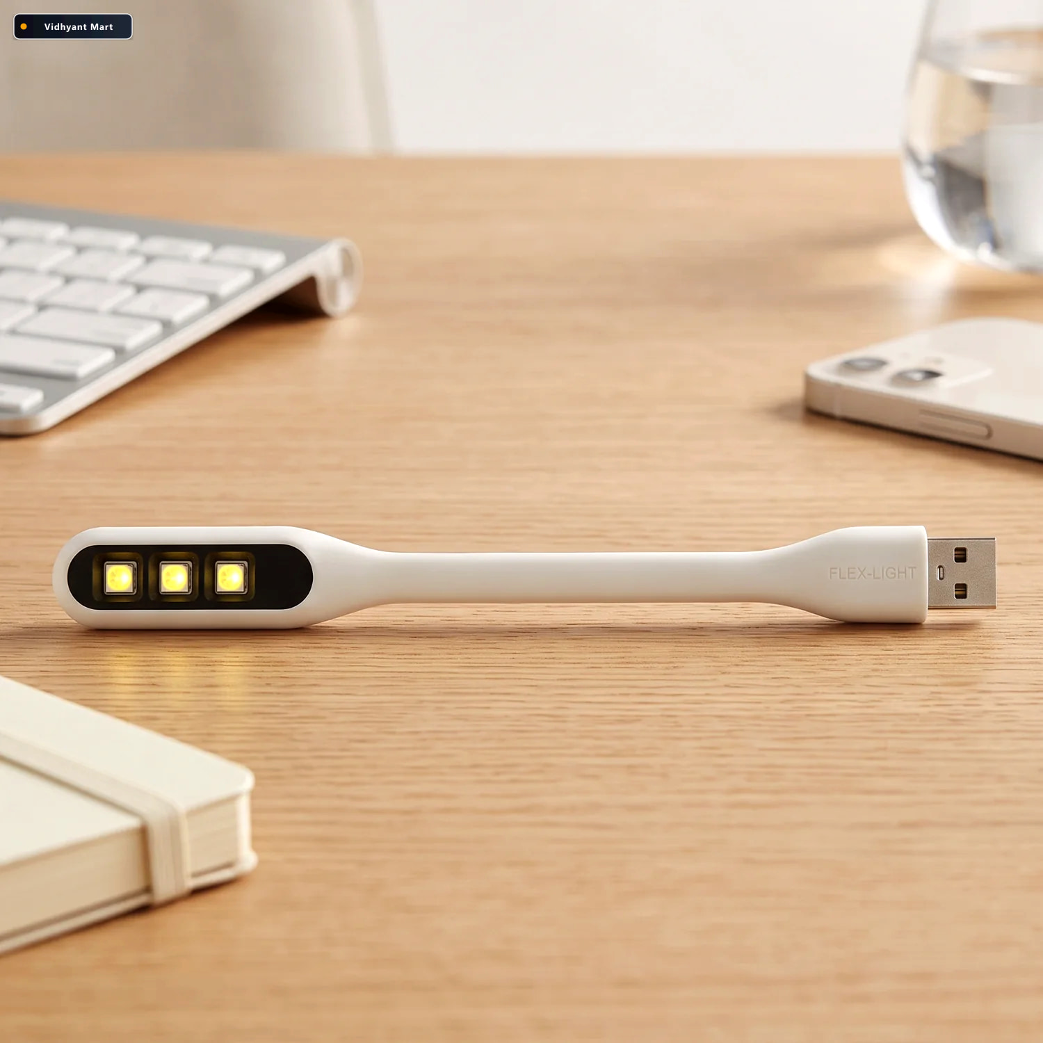 Vidhyant Mart Mini Flexible Usb Led Light Gooseneck Reading Lamp 2