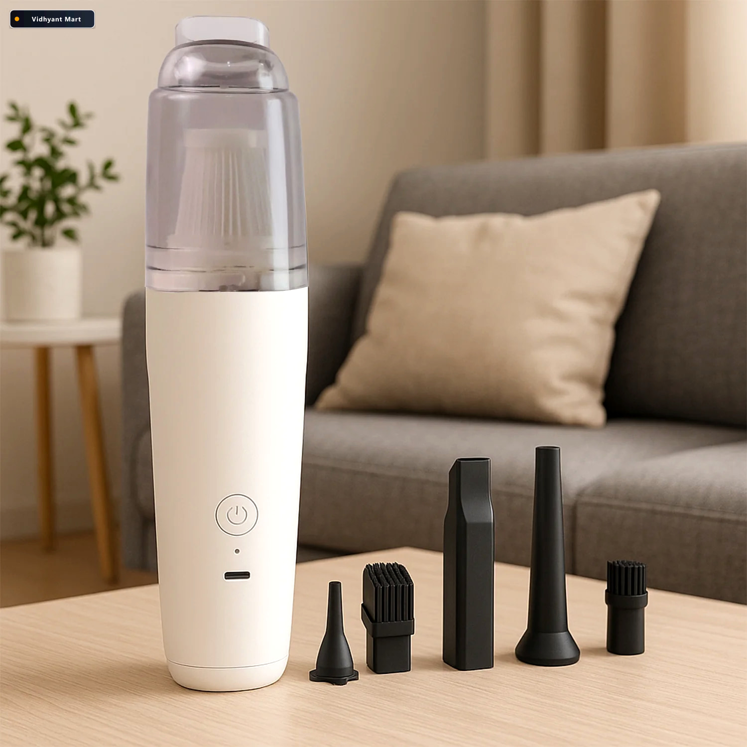 Vidhyant Mart Mini Handheld Vacuum Cleaner Cordless Rechargeable 1