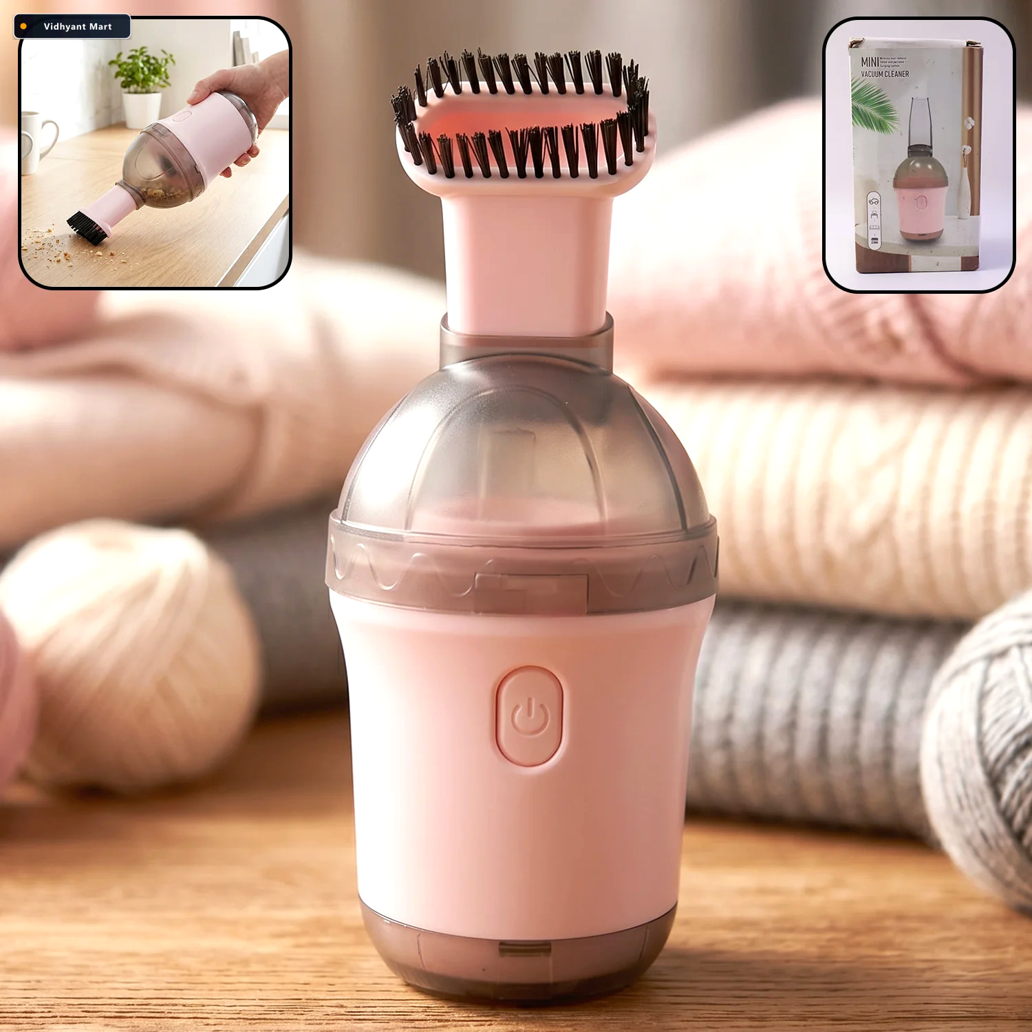 Vidhyant Mart Mini Handheld Vacuum Cleaner Portable Dust Debris 1