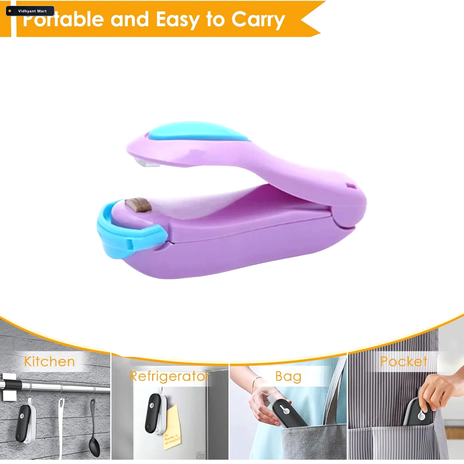 Vidhyant Mart Mini Heat Sealer Portable Food Bag Sealing Machine 3
