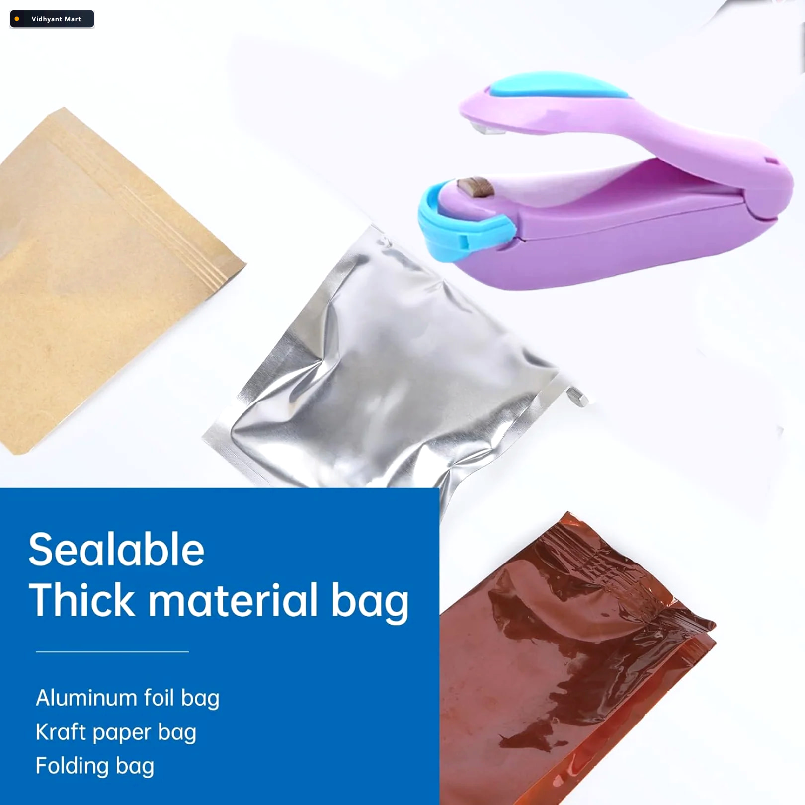 Vidhyant Mart Mini Heat Sealing Machine For Food Bags And Snack 3