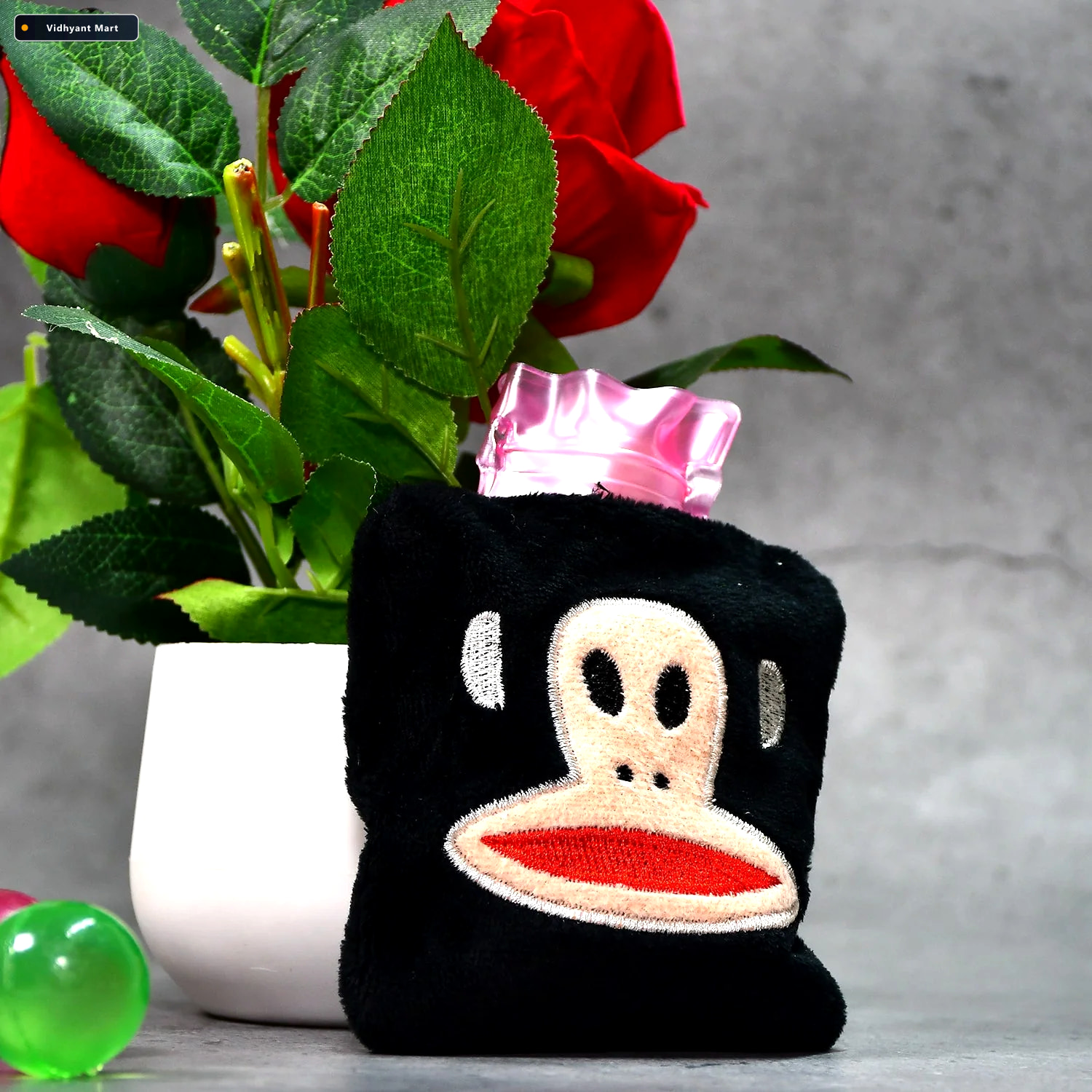 Vidhyant Mart Mini Hot Water Bag Emoji Cover For Pain Relief Vel 2