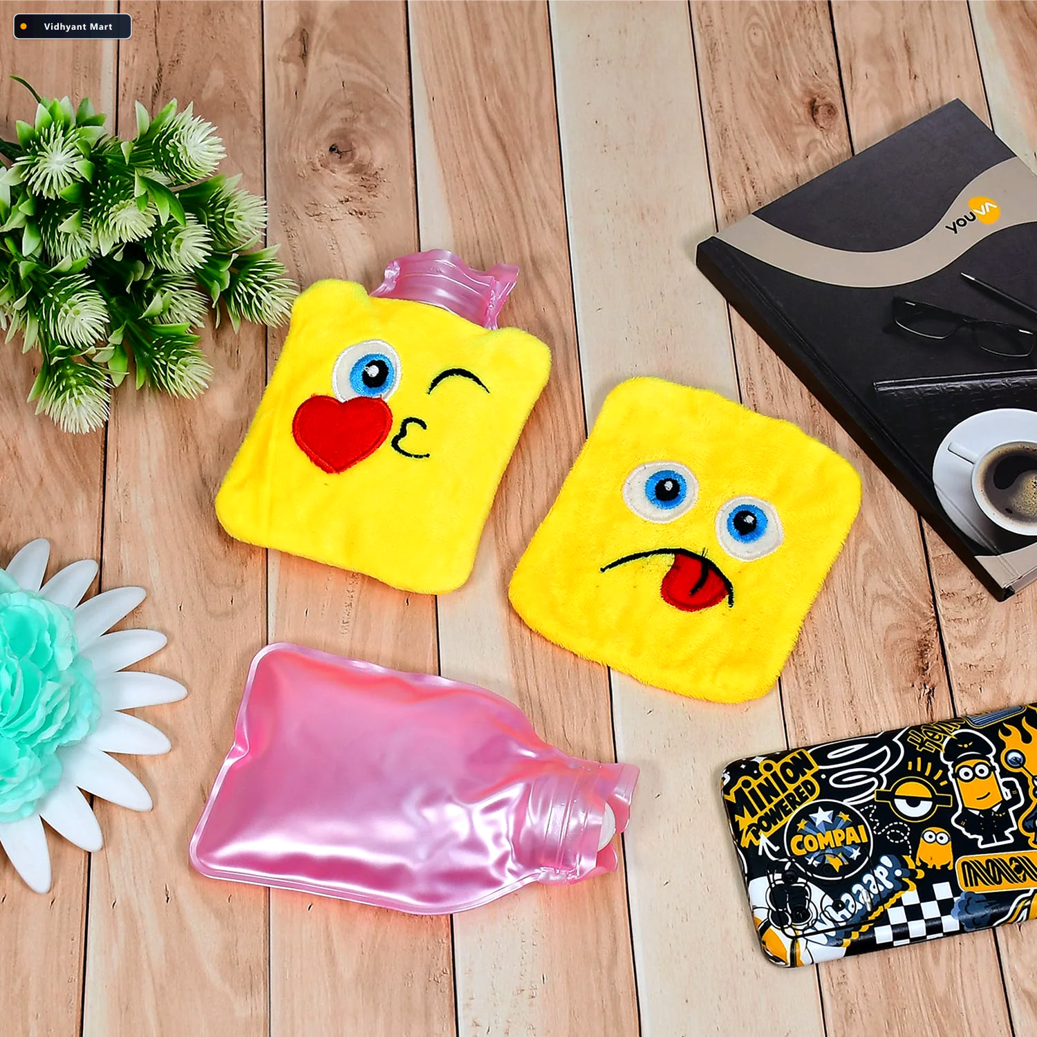 Vidhyant Mart Mini Hot Water Bag Emoji Relief For Pain Cramps Ve 1