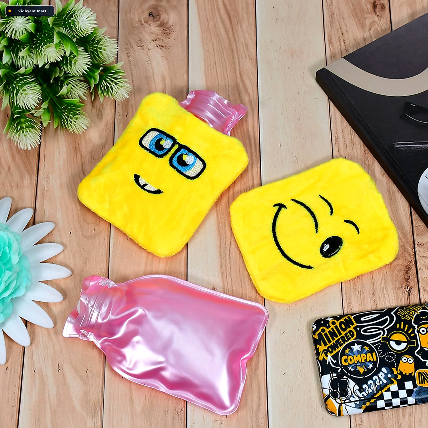 Vidhyant Mart Mini Hot Water Bag Emoji Relief For Pain Cramps Ve 2
