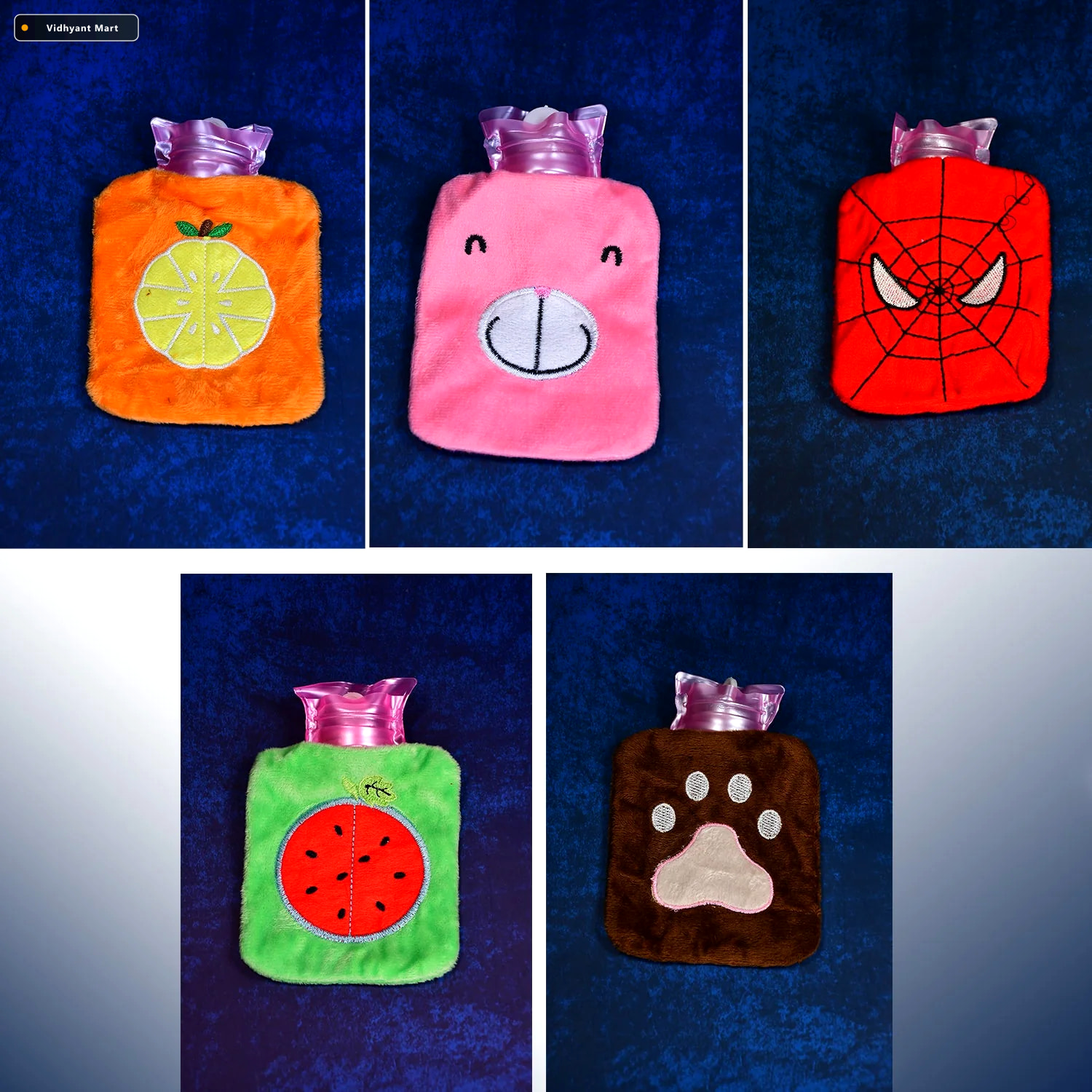 Vidhyant Mart Mini Hot Water Bag Pain Relief Relaxation Velvet W 2