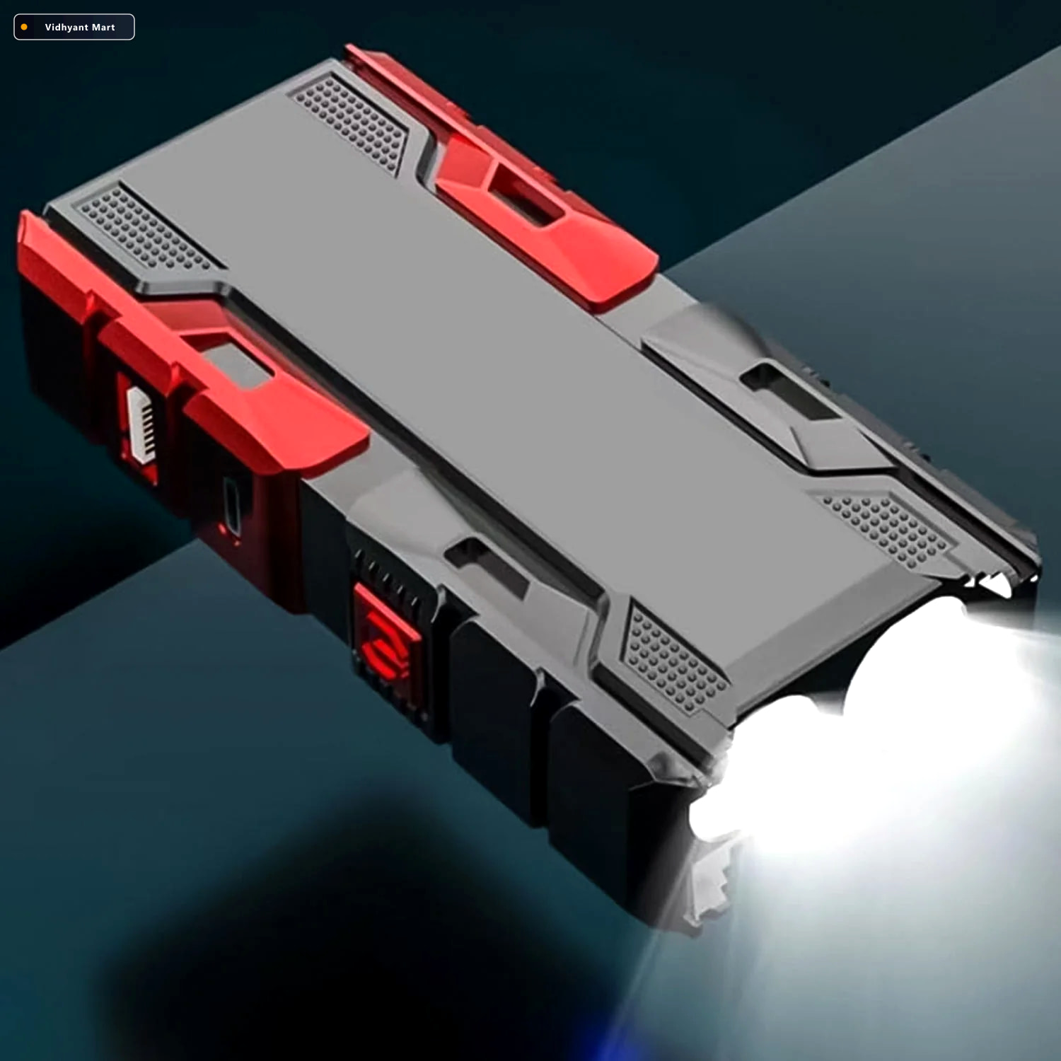 Vidhyant Mart Mini Led Flashlight With Power Bank Usb Rechargeab 1