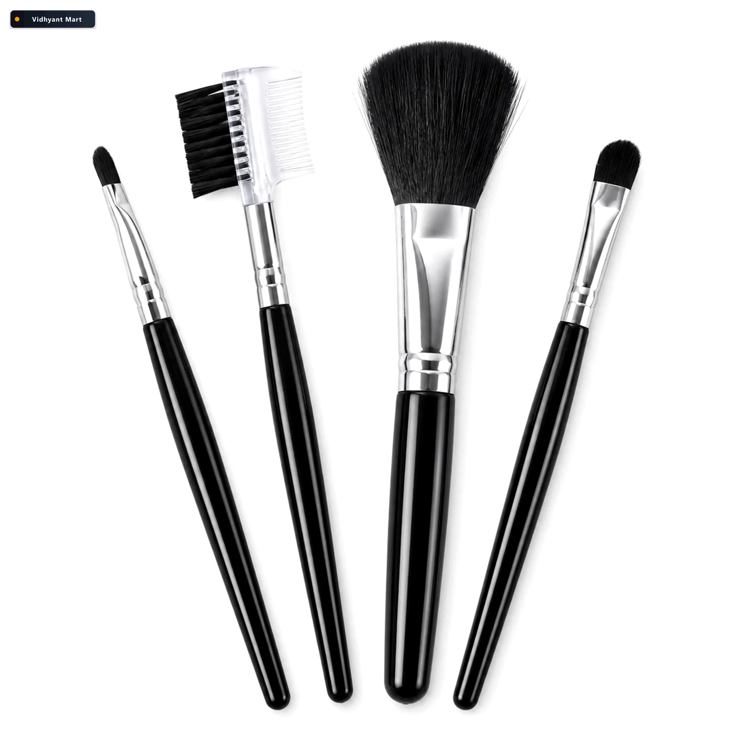 Vidhyant Mart Mini Makeup Brush Set For Face Eye Brow And Lip Ma 4