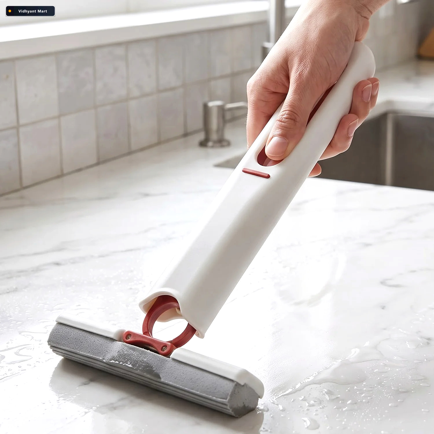 Vidhyant Mart Mini Mop Portable Self Squeeze Pva Sponge For Home 2