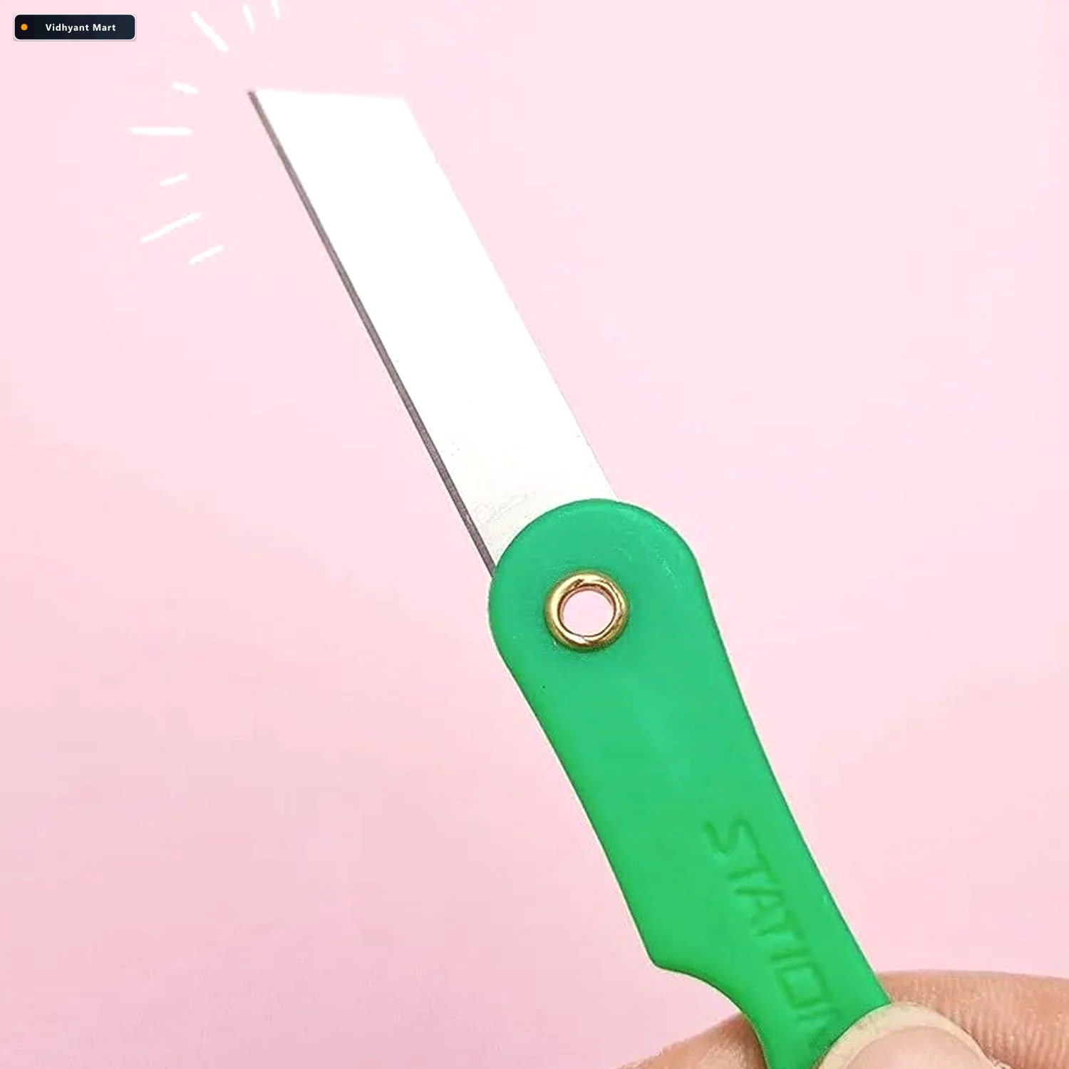 Vidhyant Mart Mini Paper Cutter Knife Multicolour 12 Pack Cutnov 3