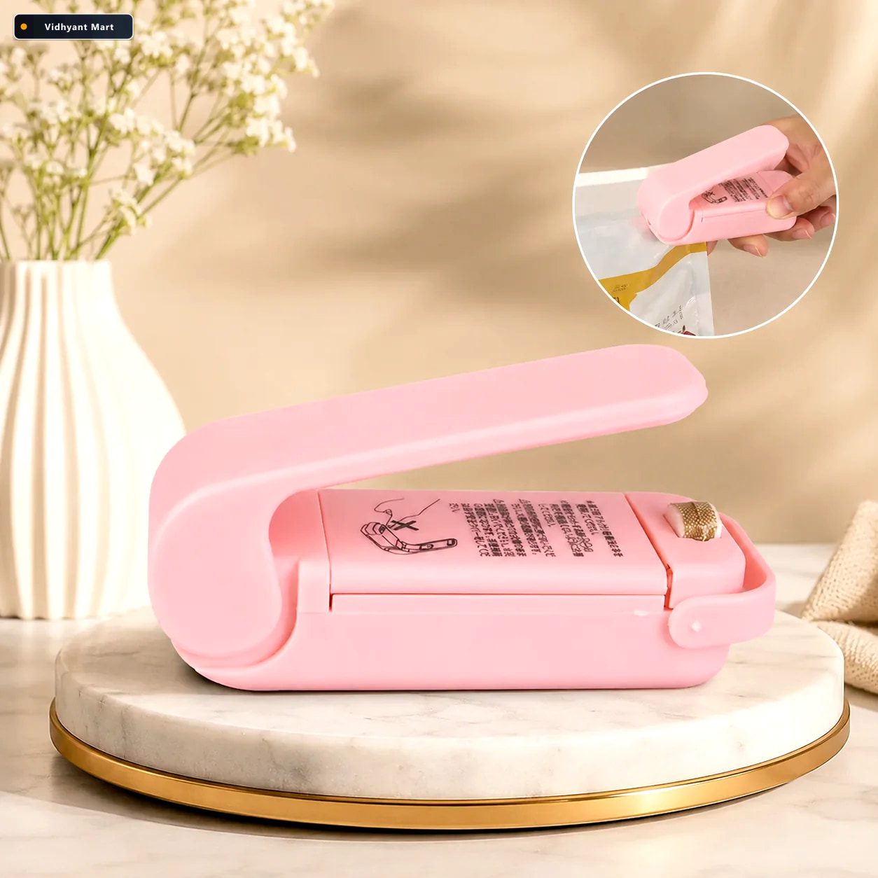 Vidhyant Mart Mini Plastic Bag Sealer For Airtight Food Freshnes 1