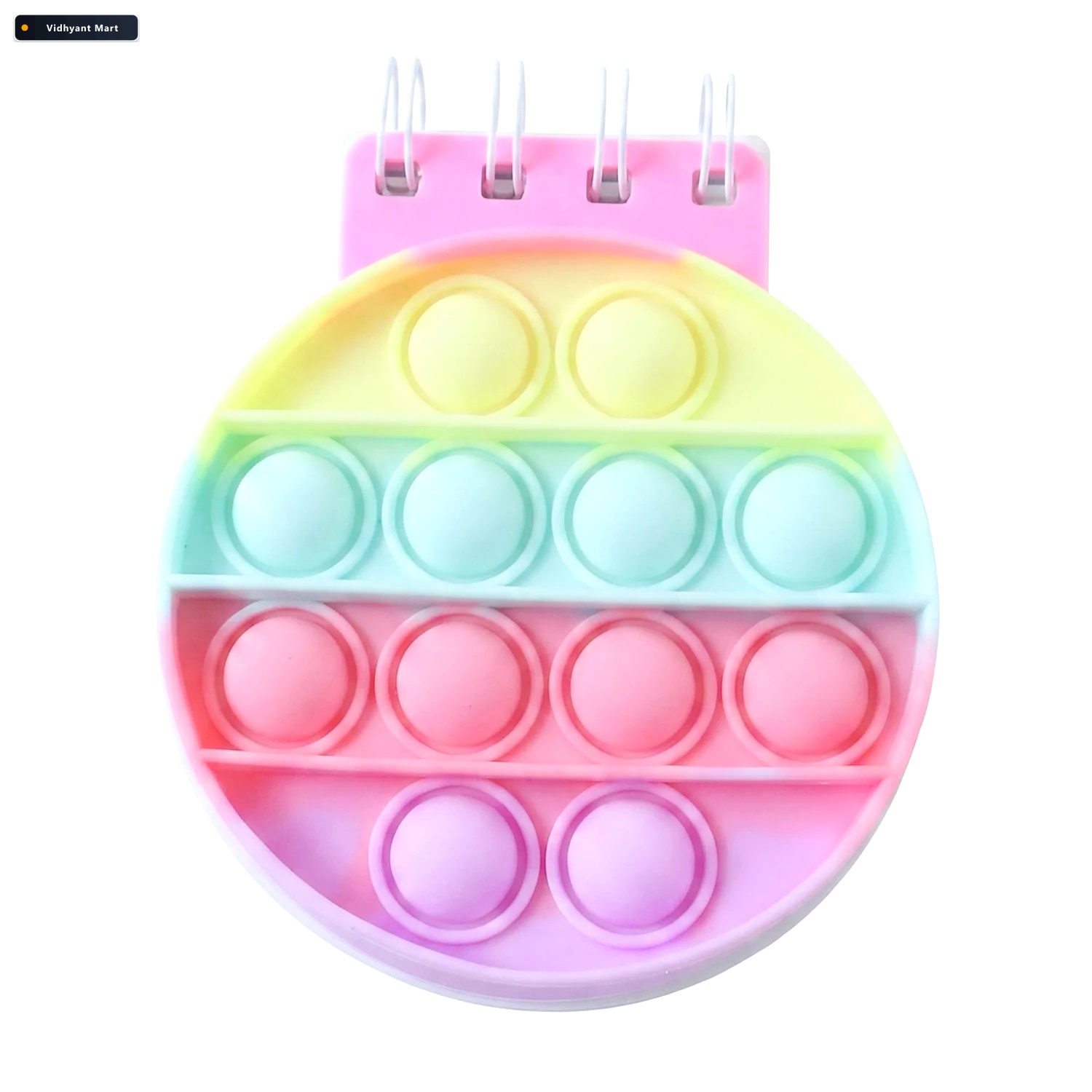 Vidhyant Mart Mini Pop It Diary Fidget Notebook For Kids Rainbow 4