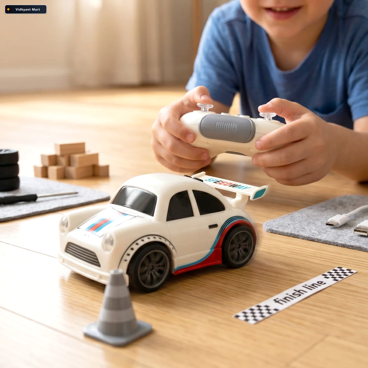 Vidhyant Mart Mini Rc Racing Car High Speed Stunt And Indoor Pla 2