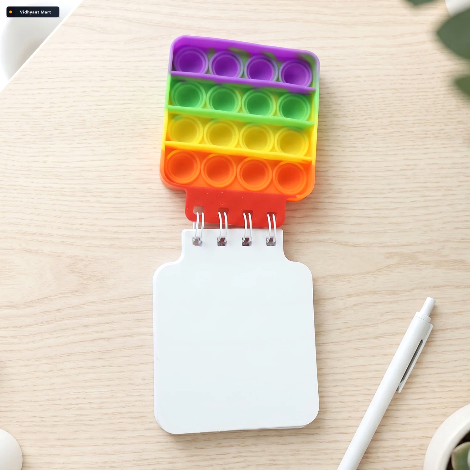 Vidhyant Mart Mini Square Pop It Diary Fidget Notebook For Kids 3