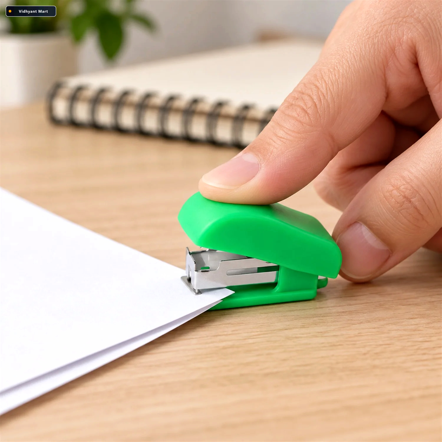 Vidhyant Mart Mini Stapler With No 10 Staples For Office School 2