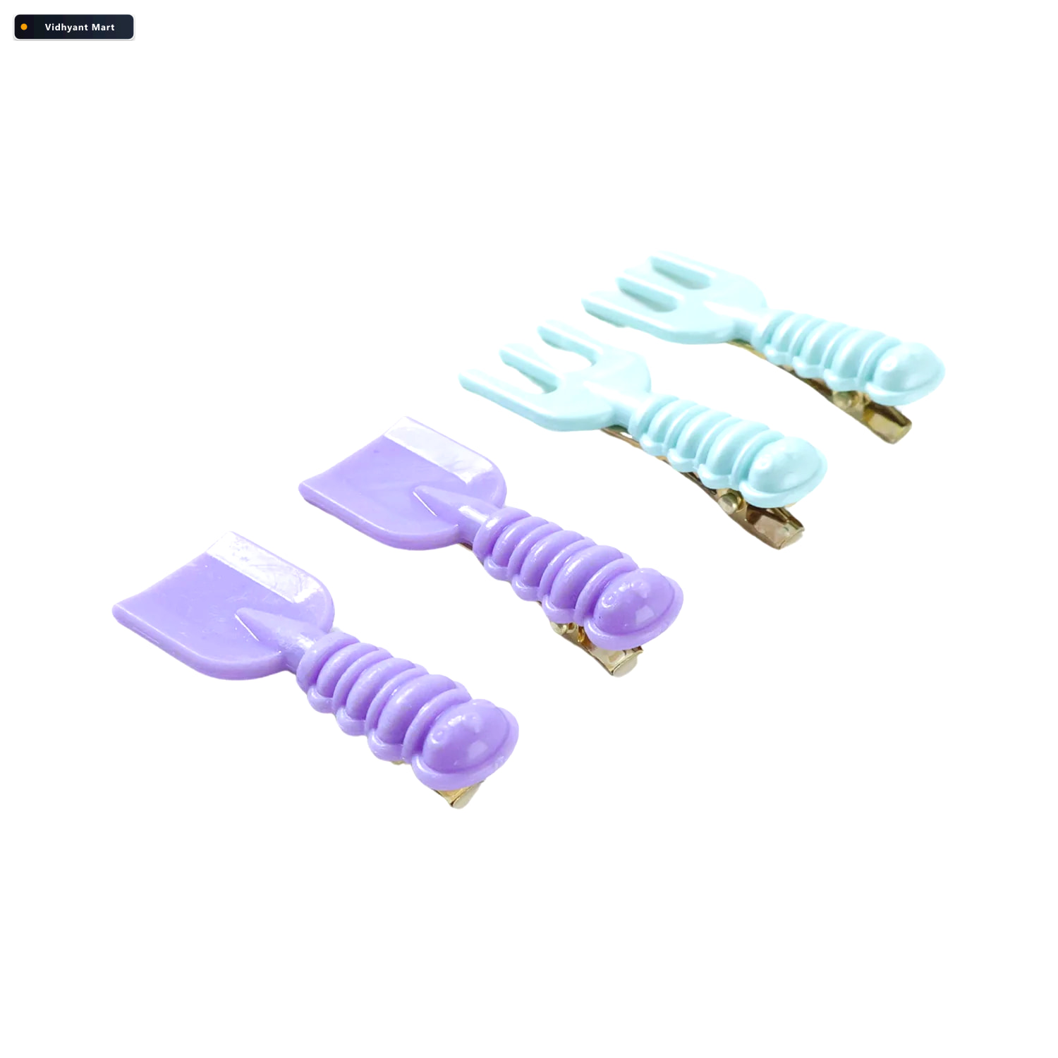 Vidhyant Mart Mini Tool Shape Hair Clips Stylish 4 Piece Snap Se 4