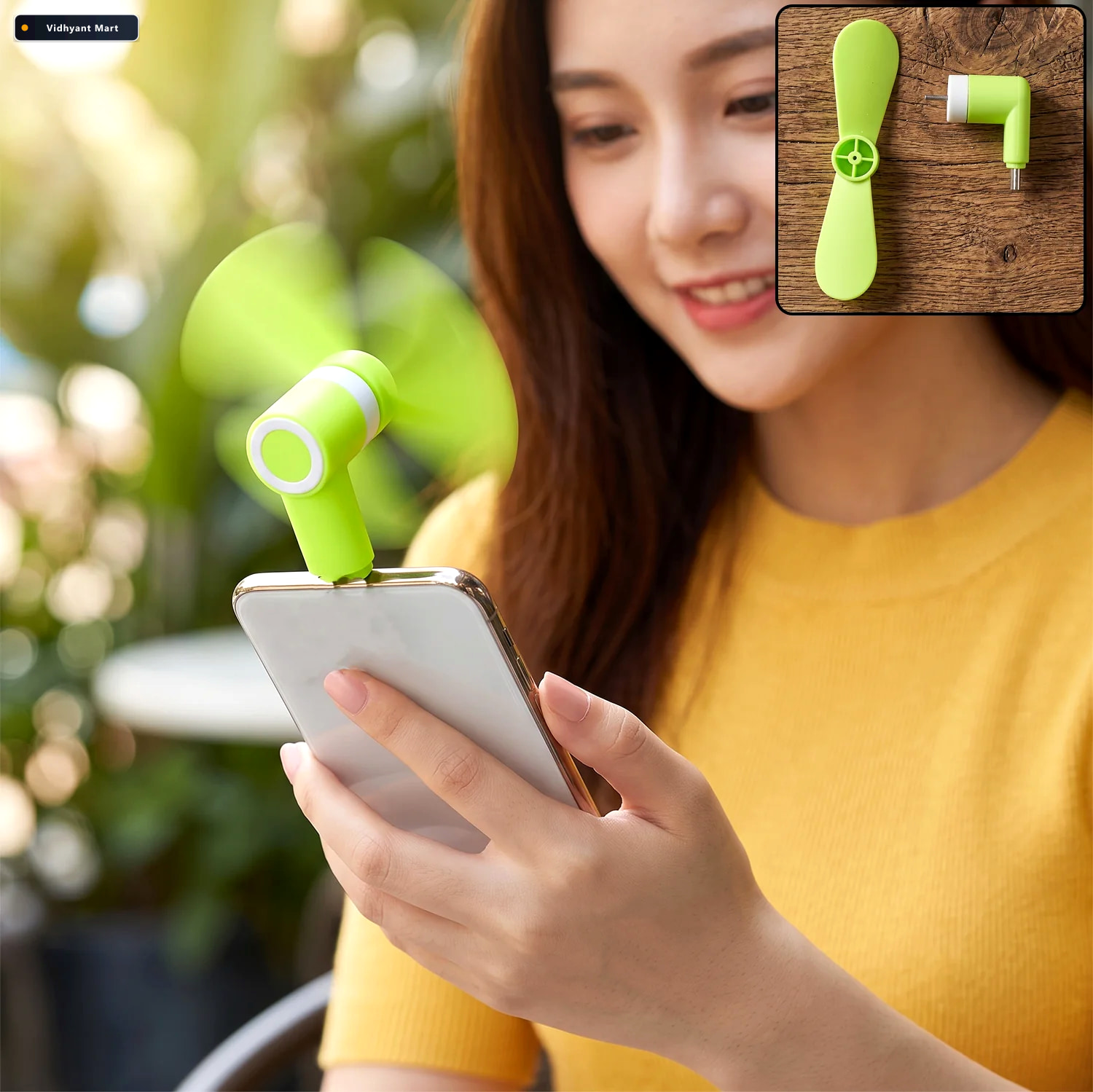 Vidhyant Mart Mini Usb Fan Portable Mobile Phone Plug In Cooling 1