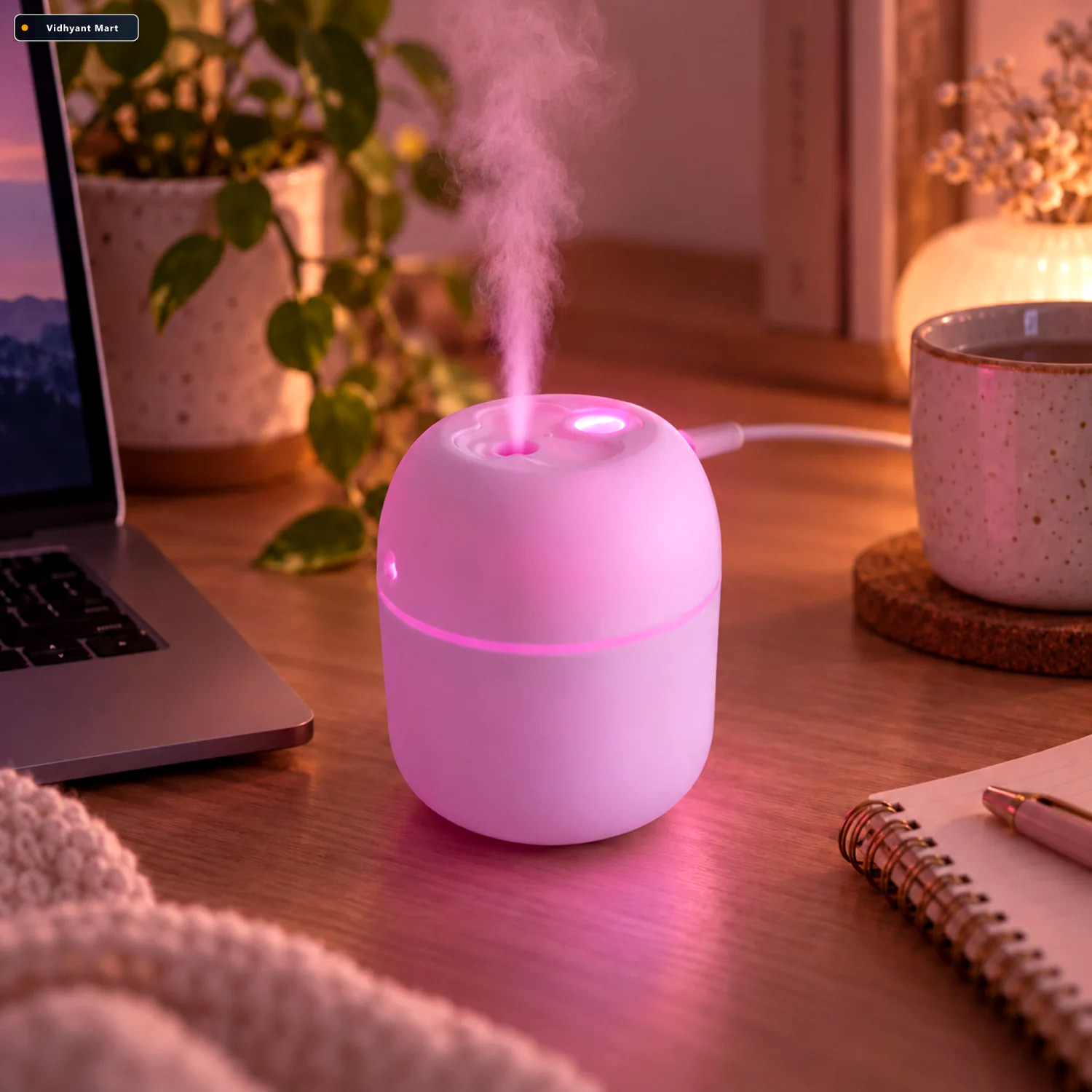 Vidhyant Mart Mini Usb Humidifier Portable Diffuser Cool Mist 22 3
