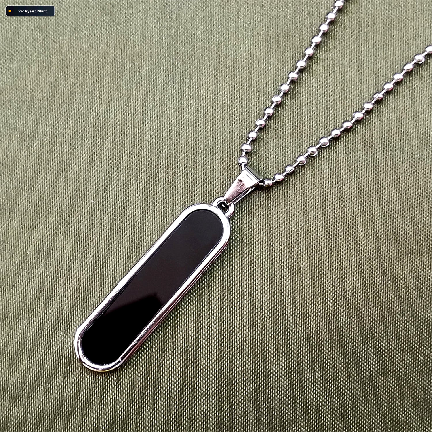 Vidhyant Mart Minimalist Bar Pendant Necklace Sleek Lightweight 2