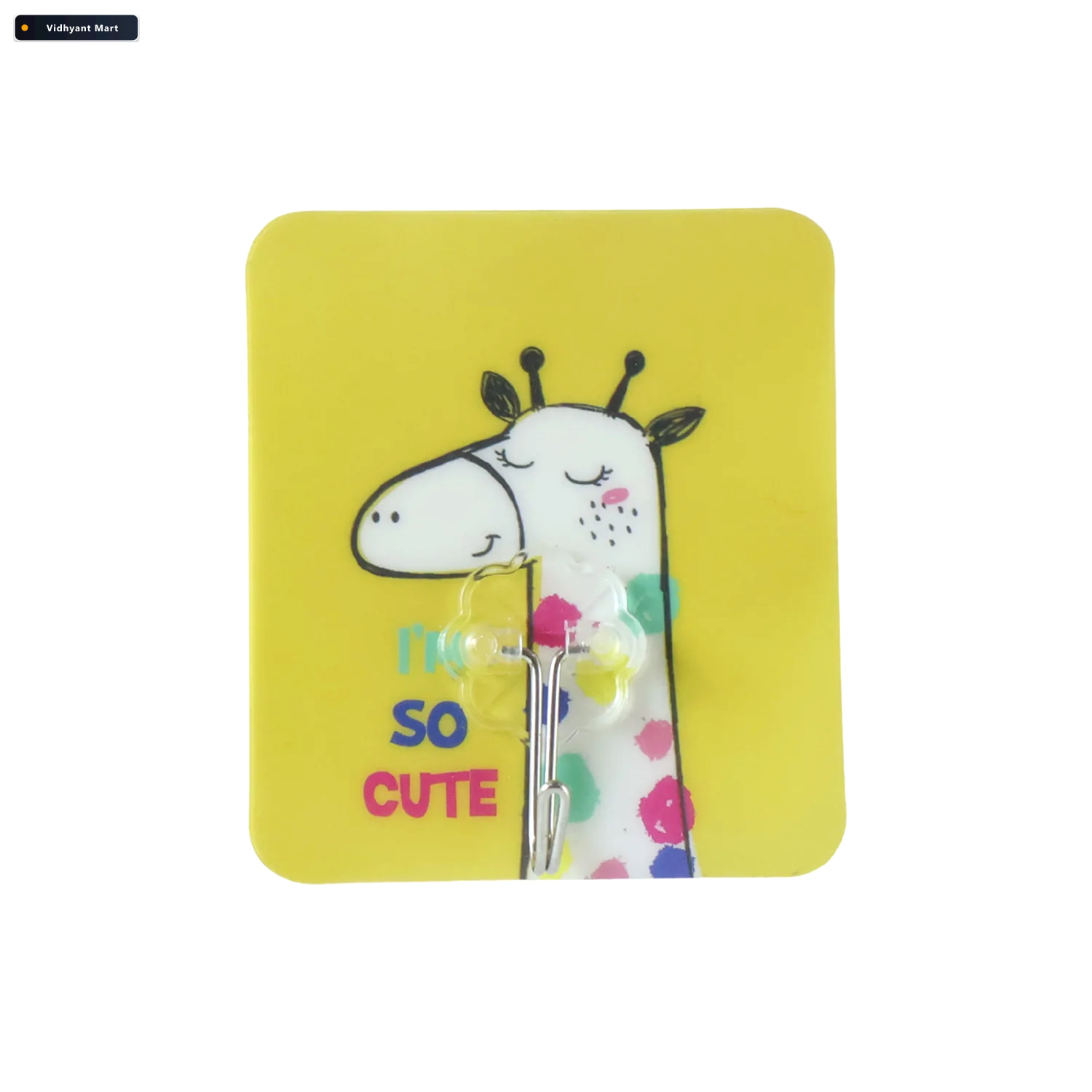 Vidhyant Mart Mix Cartoon Self Adhesive Wall Hook For Keys Towel 4
