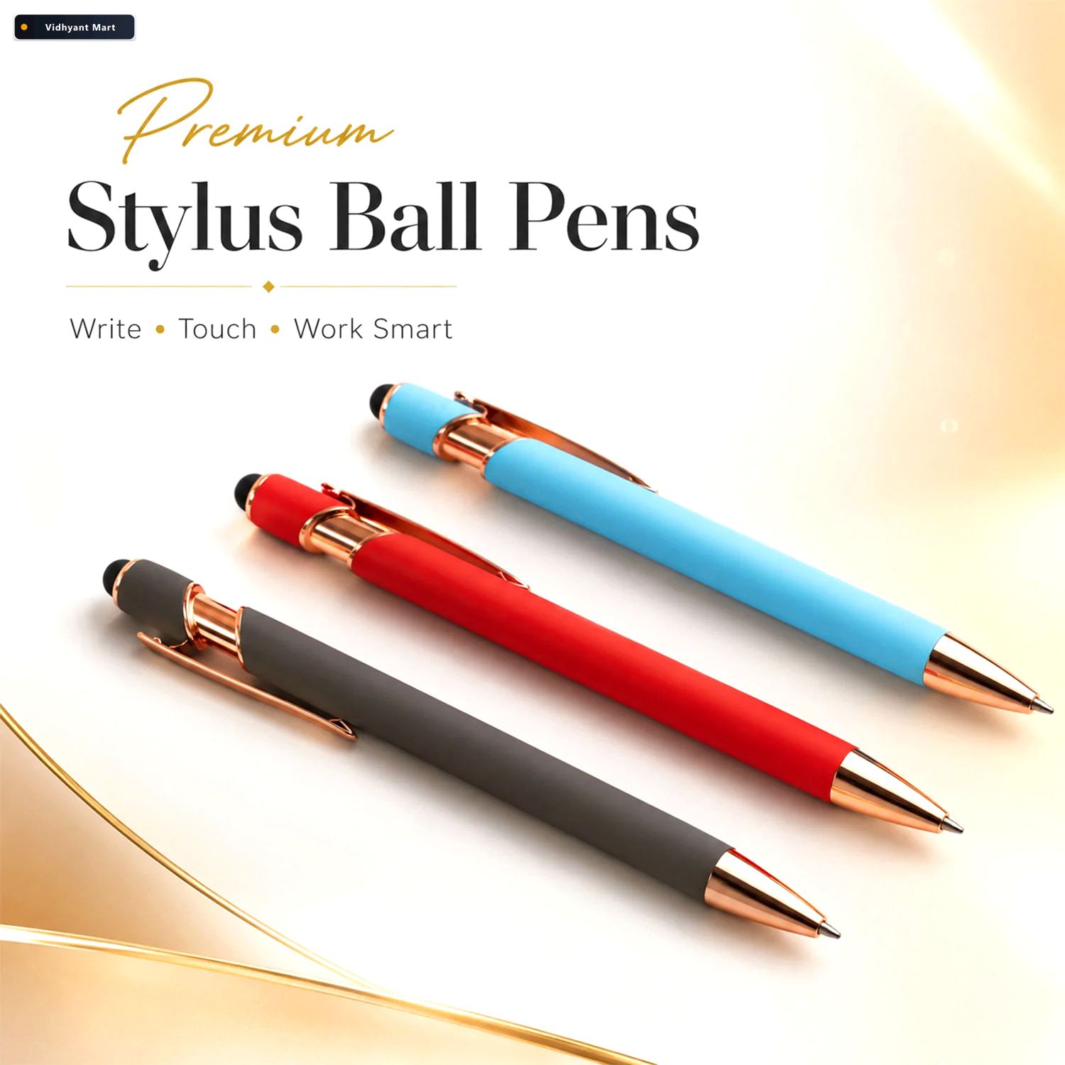 Vidhyant Mart Mix Color Ballpoint Pen Smooth Ink Flow Vibrant Co 3