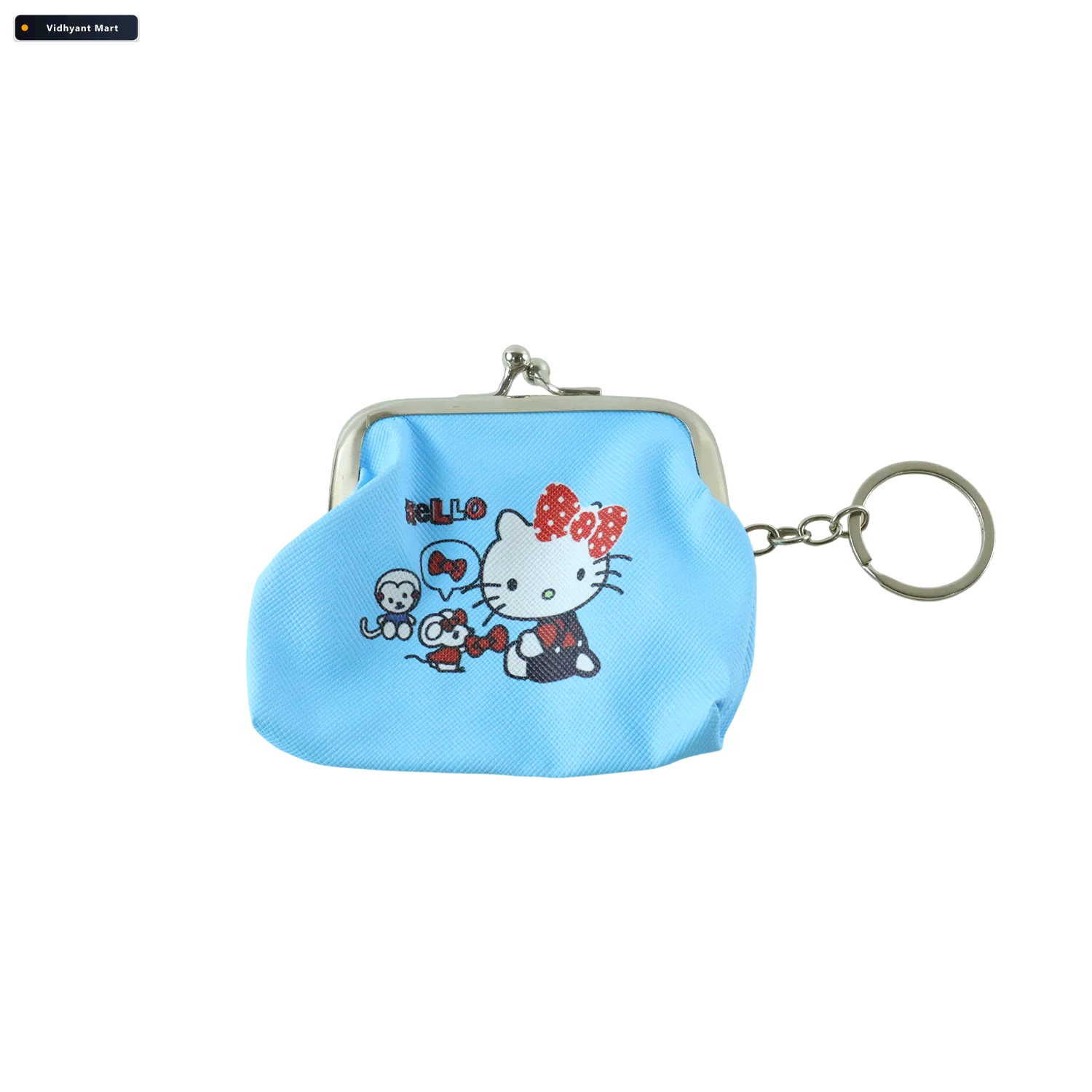 Vidhyant Mart Mix Design Cute Mini Coin Purse Keychain With Clas 4
