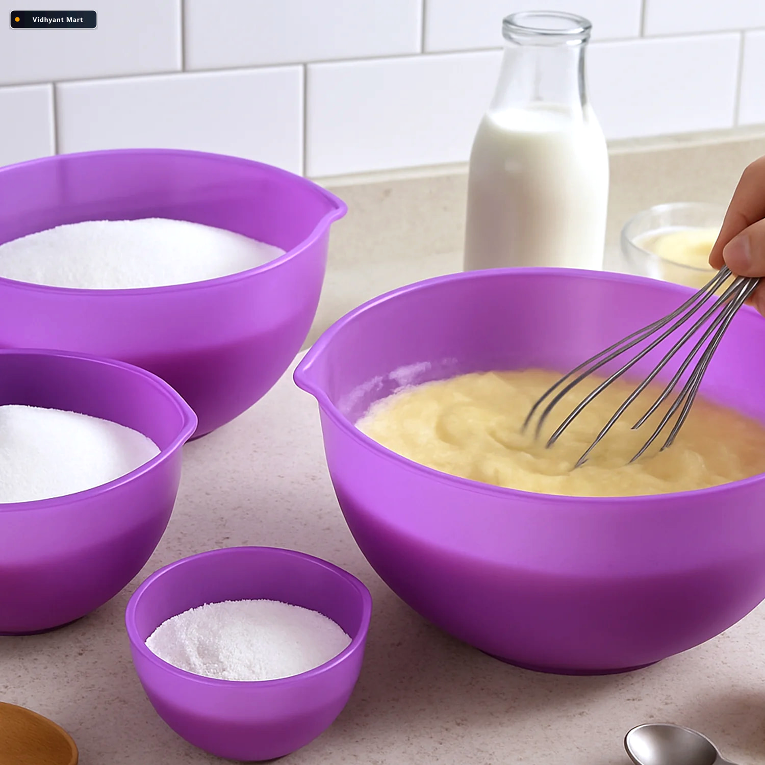 Vidhyant Mart Mix Measure Prep Bowl Set 3 Durable Bpa Free Bowls 1