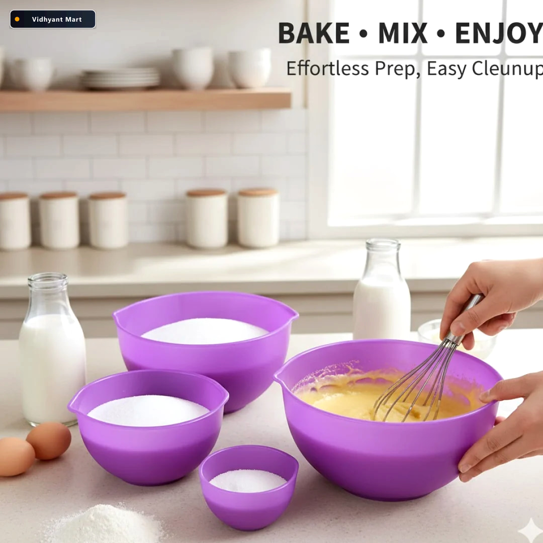 Vidhyant Mart Mix Measure Prep Bowl Set 3 Durable Bpa Free Bowls 2