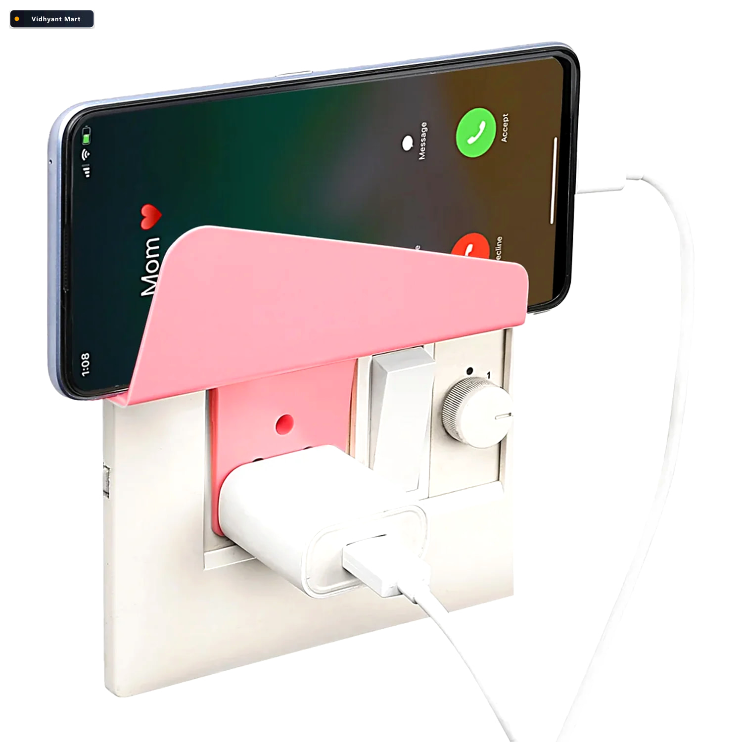 Vidhyant Mart Mobile Charging Stand Wall Mount Phone Holder Gamb 3
