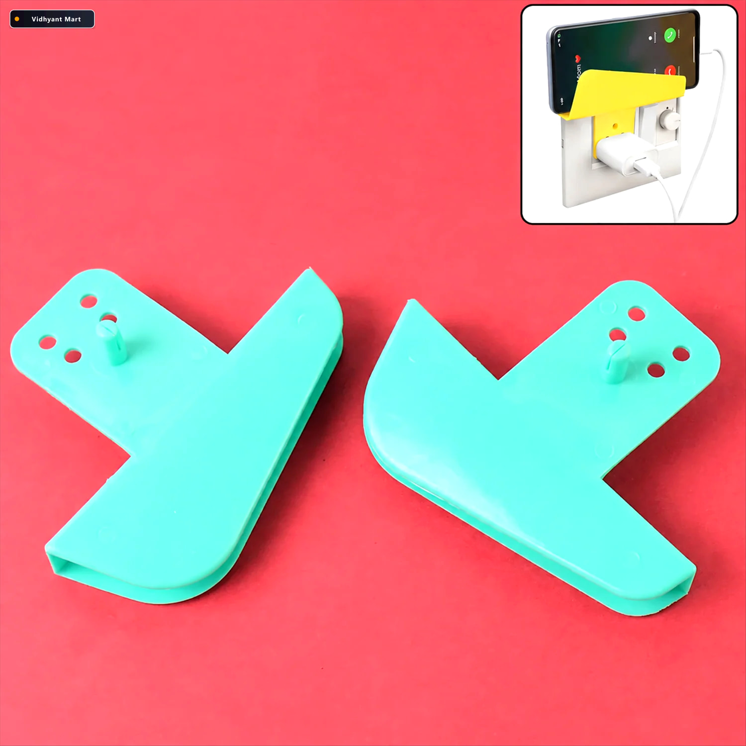Vidhyant Mart Mobile Phone Charging Stand Secure Plastic Holder 1