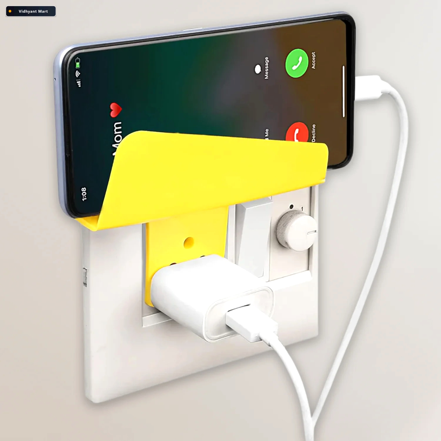 Vidhyant Mart Mobile Phone Charging Stand Secure Plastic Holder 2