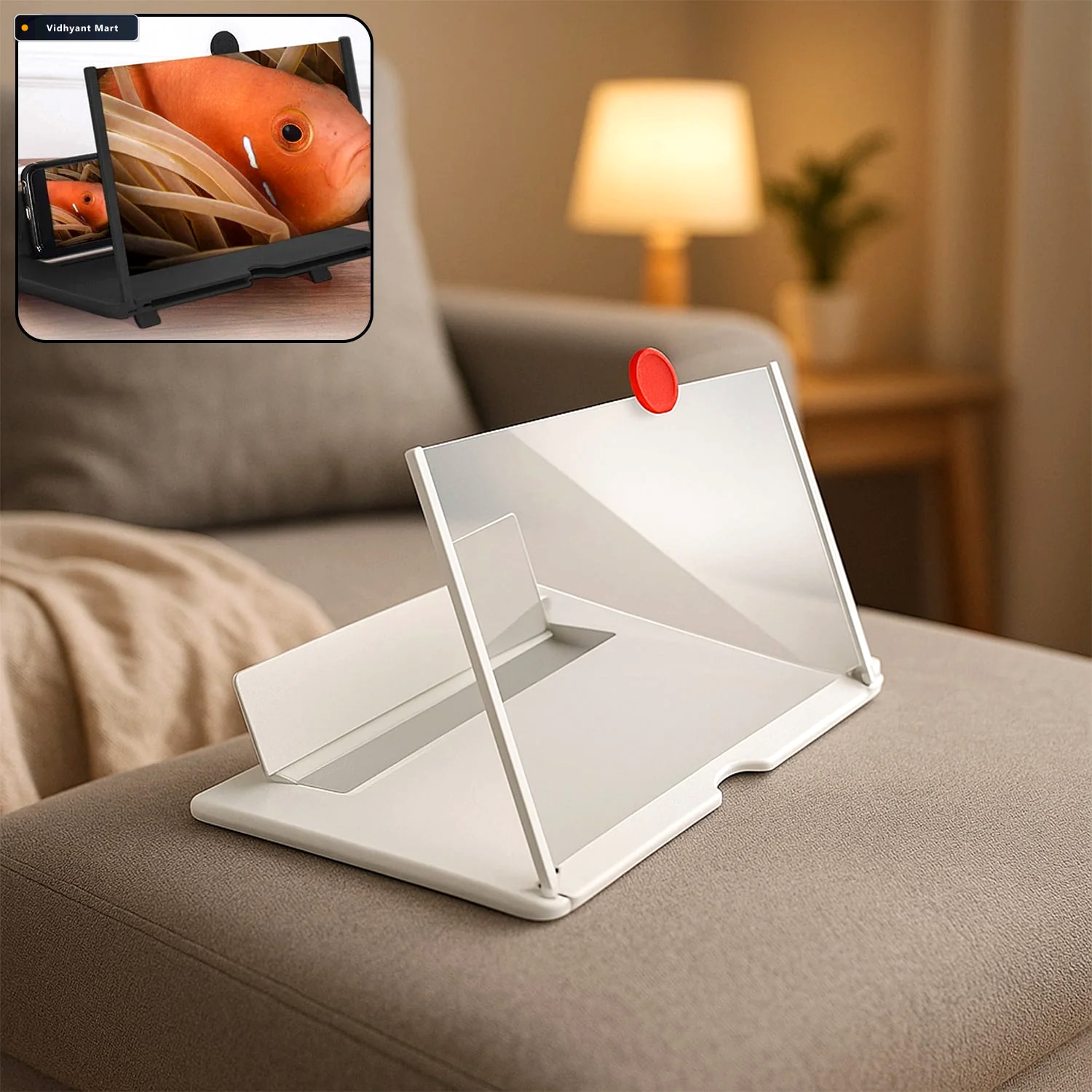 Vidhyant Mart Mobile Phone Screen Magnifier Eye Protection Ampli 2