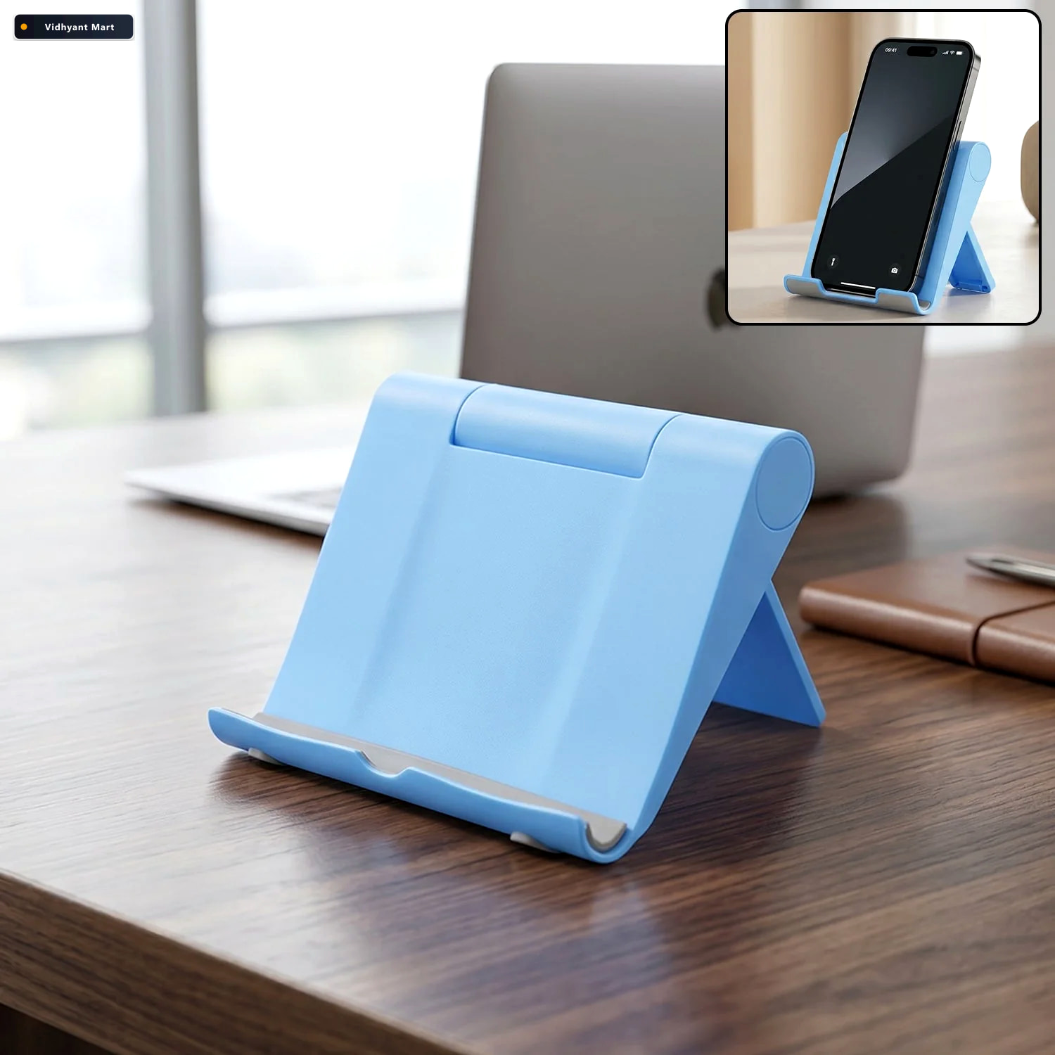 Vidhyant Mart Mobile Phone Stand Adjustable Foldable Portable Fo 2