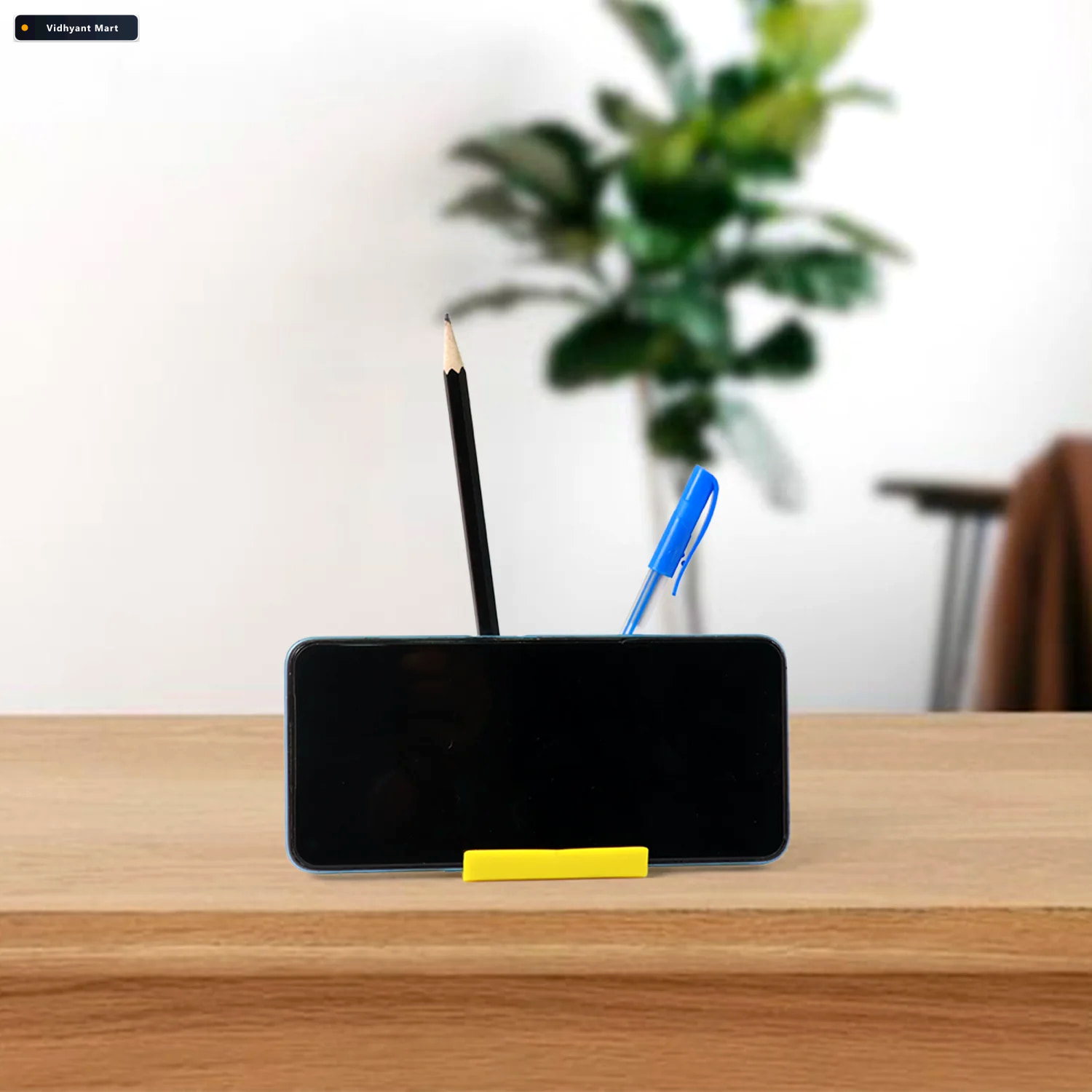 Vidhyant Mart Mobile Phone Stand With Pen Holder Compact Multifu 3