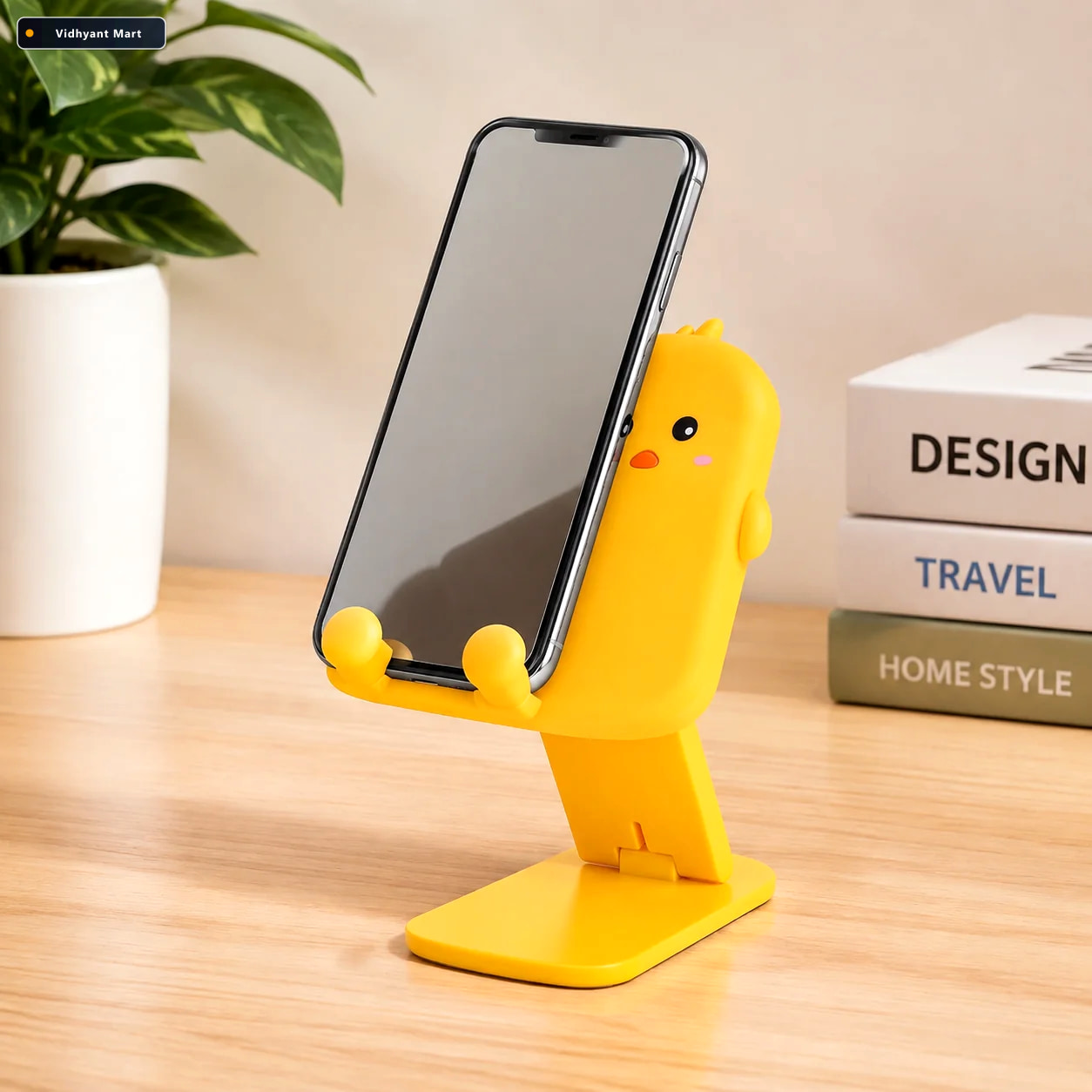 Vidhyant Mart Mobile Stand Cute Cartoon Adjustable Foldable For 1