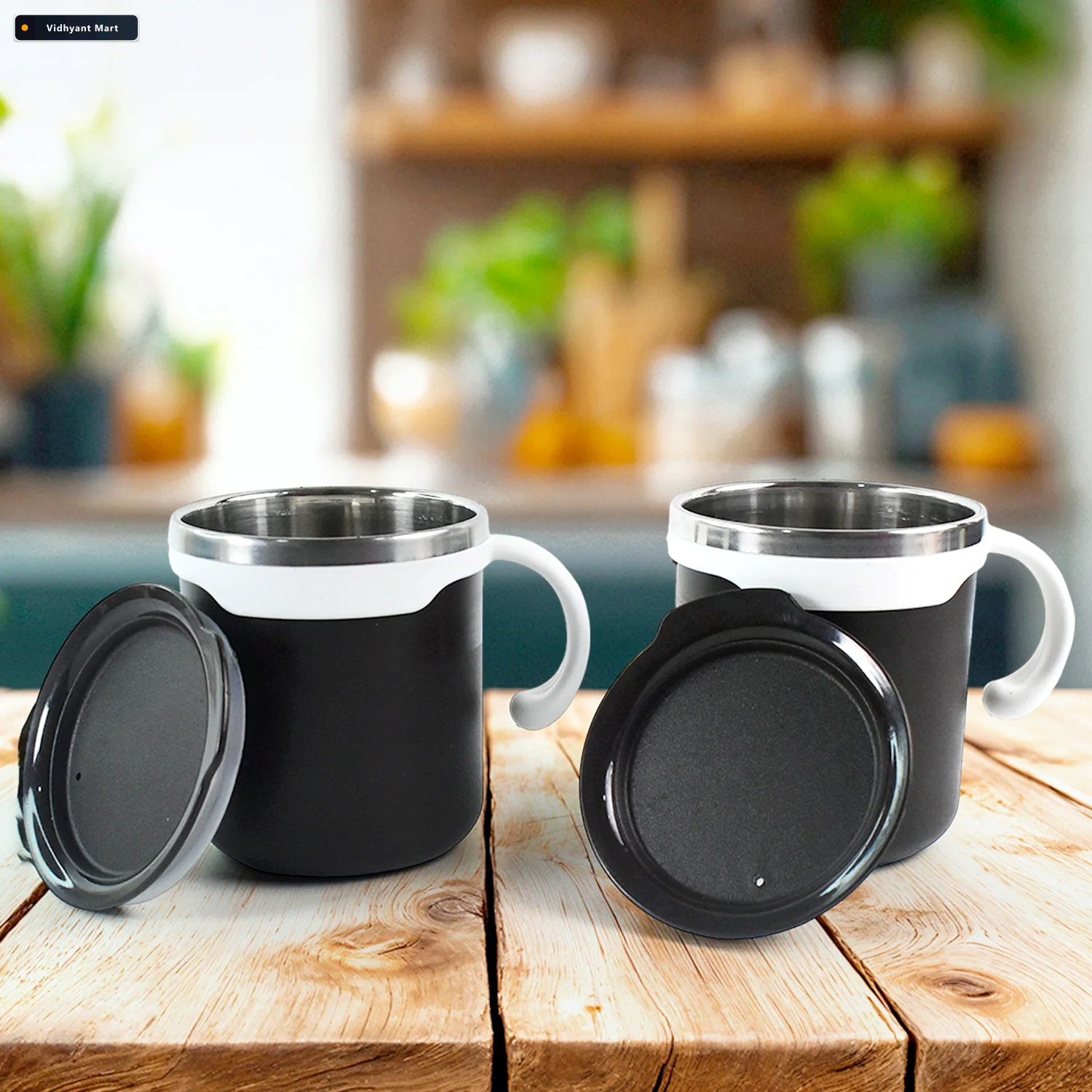 Vidhyant Mart Mocha Mug Set Premium 250ml Insulated Coffee Cups 2