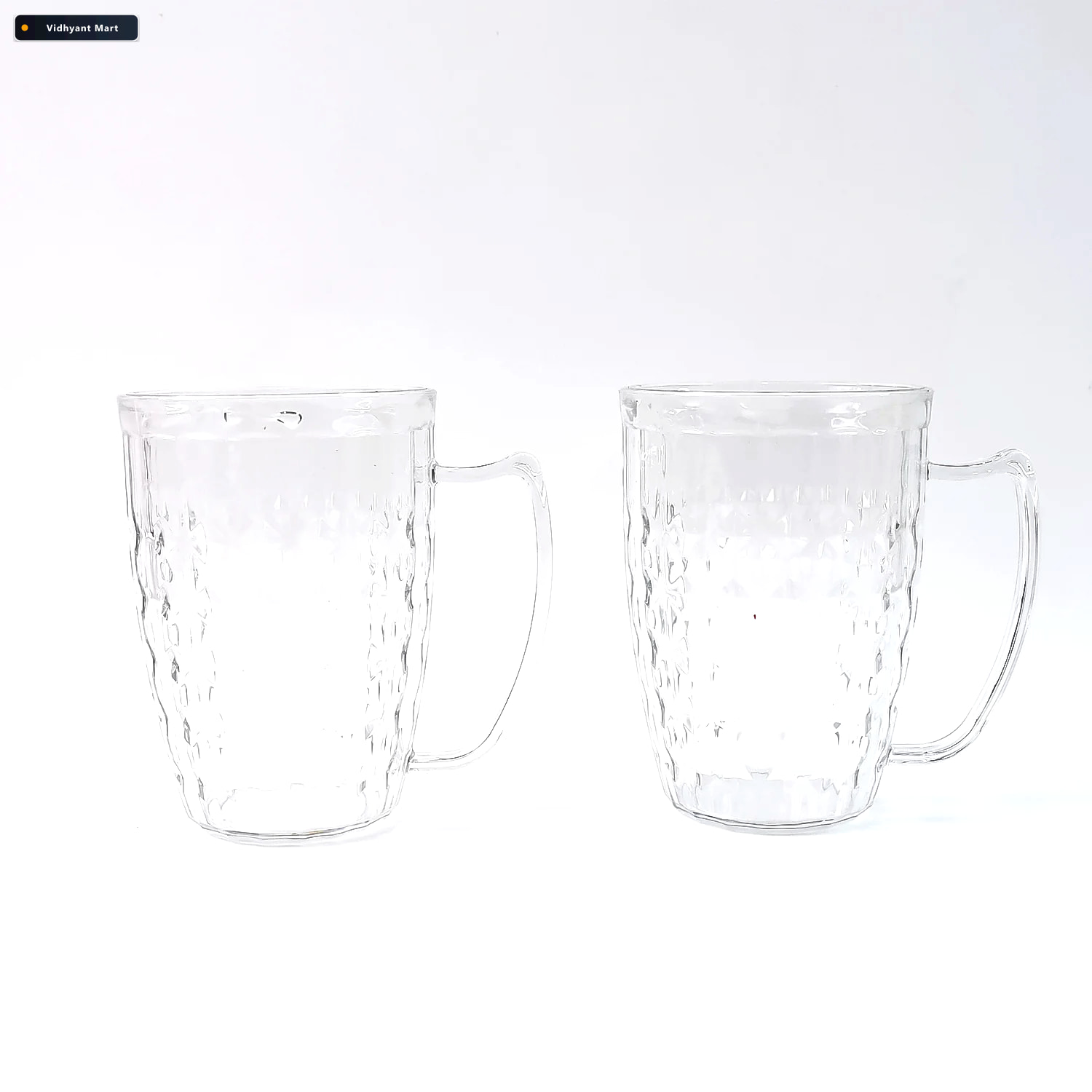 Vidhyant Mart Mocktail Mug Set Durable 400ml Break Resistant Pol 4