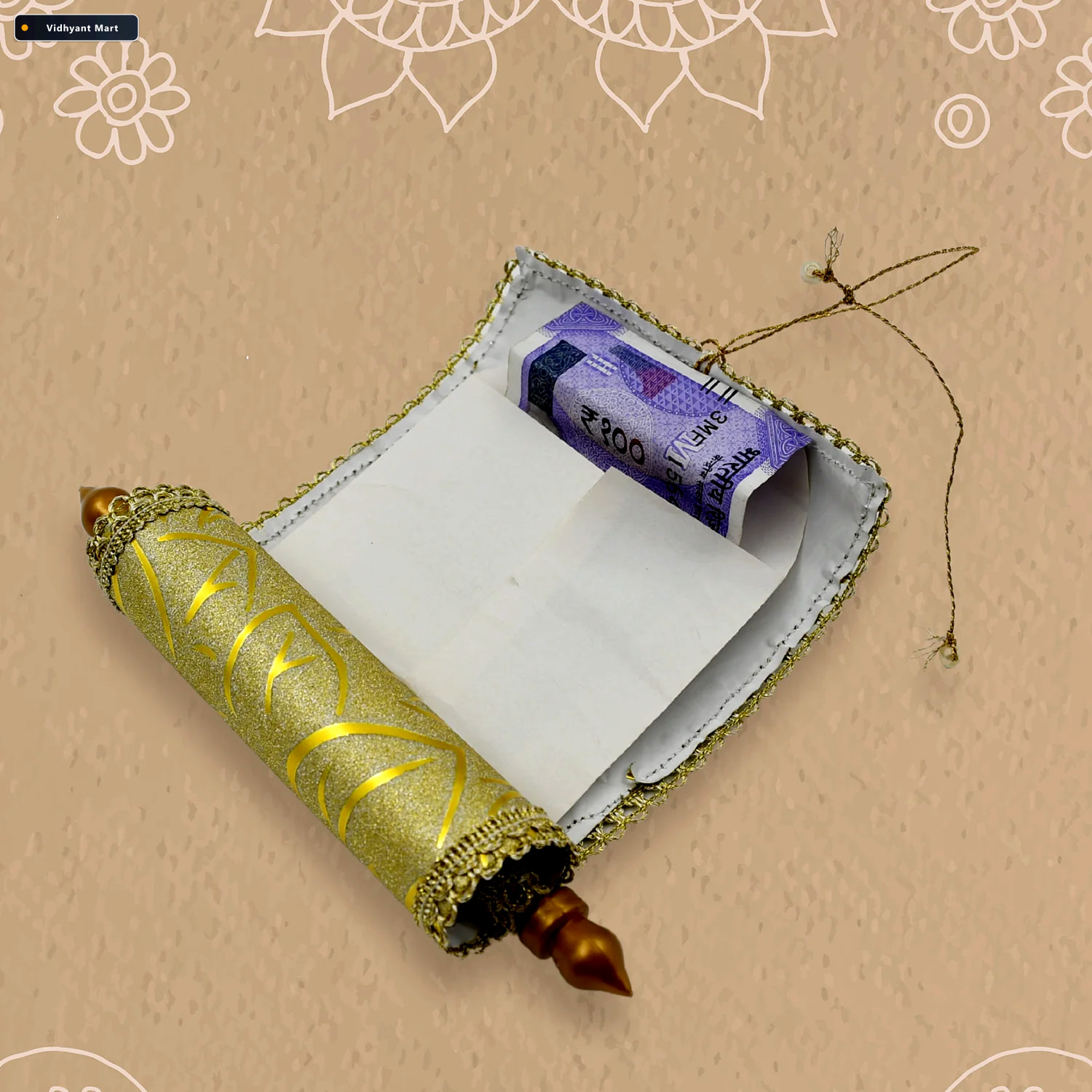 Vidhyant Mart Money Gift Envelopes Multi Color Fabric Lifafa Pac 1