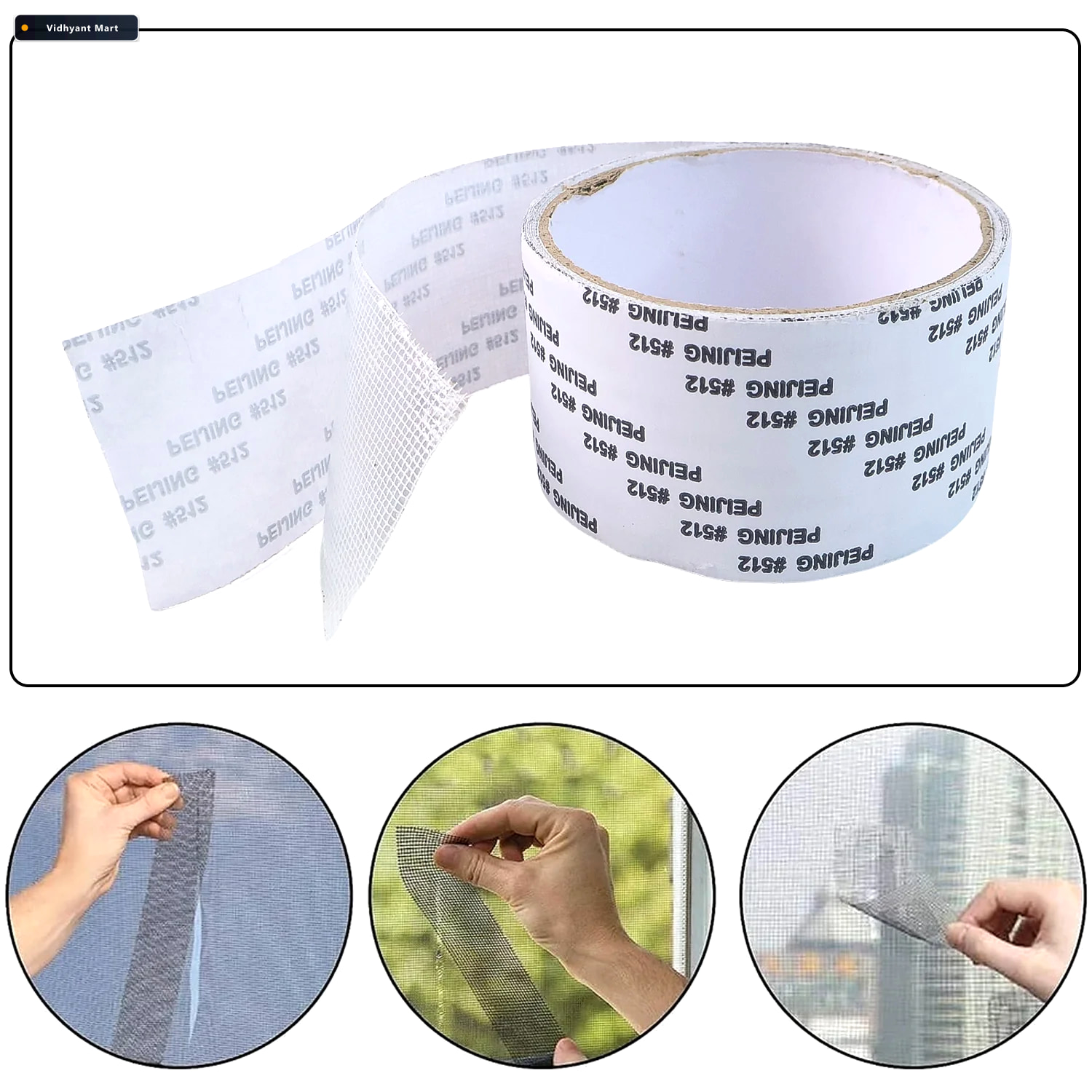Vidhyant Mart Mosquito Net Repair Tape Strong Adhesive Durable M 2